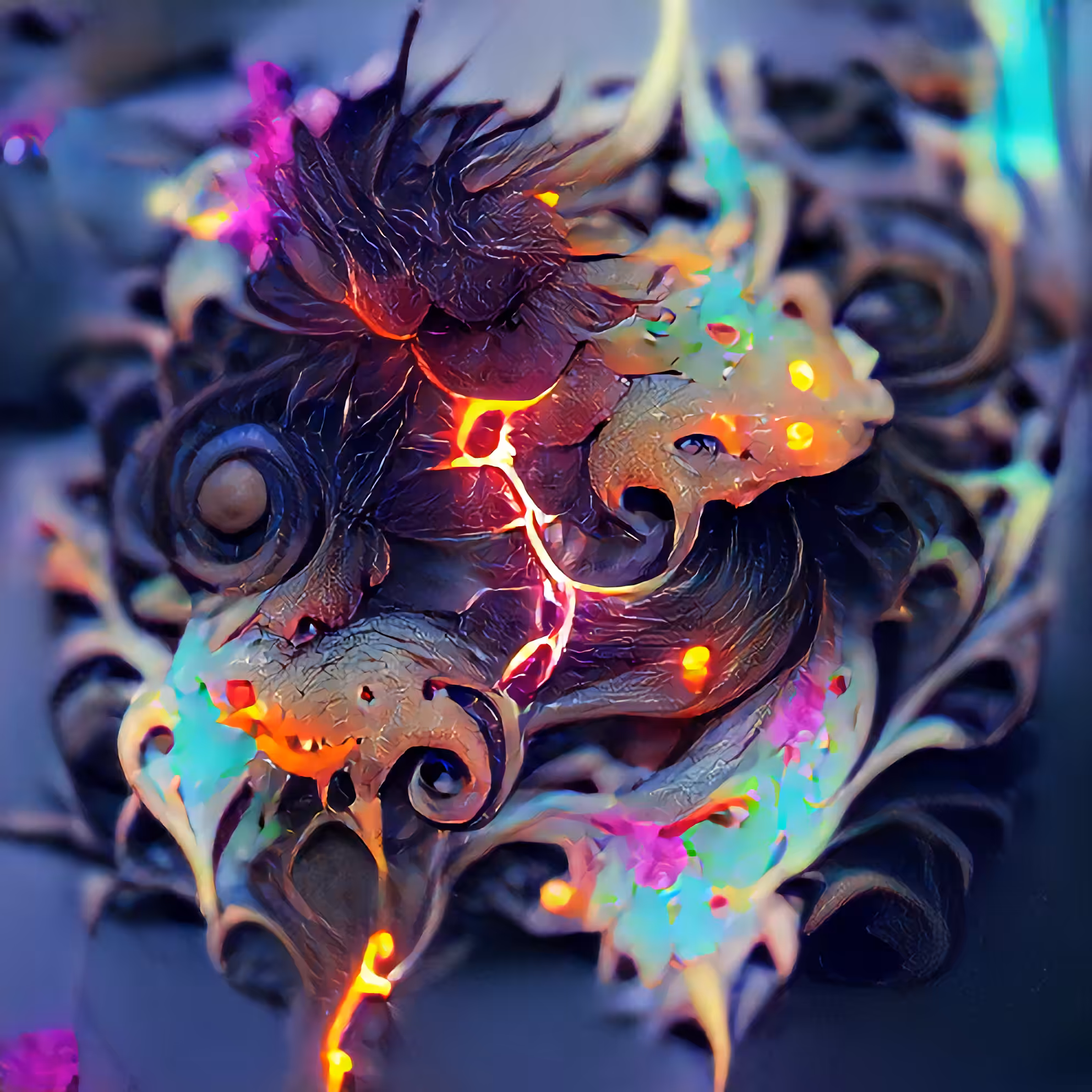 remains of a lightning strike