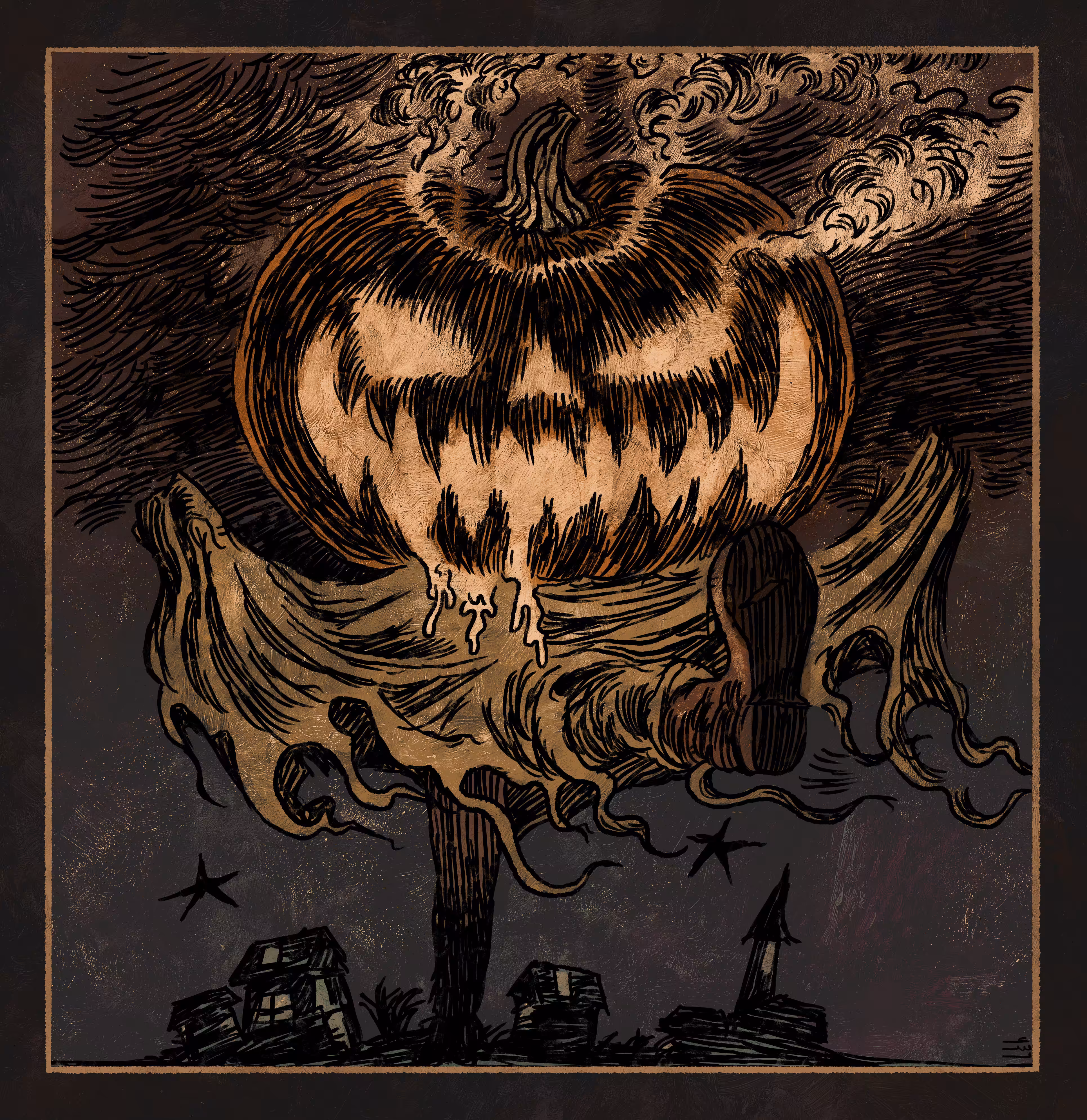Parading pumpkin