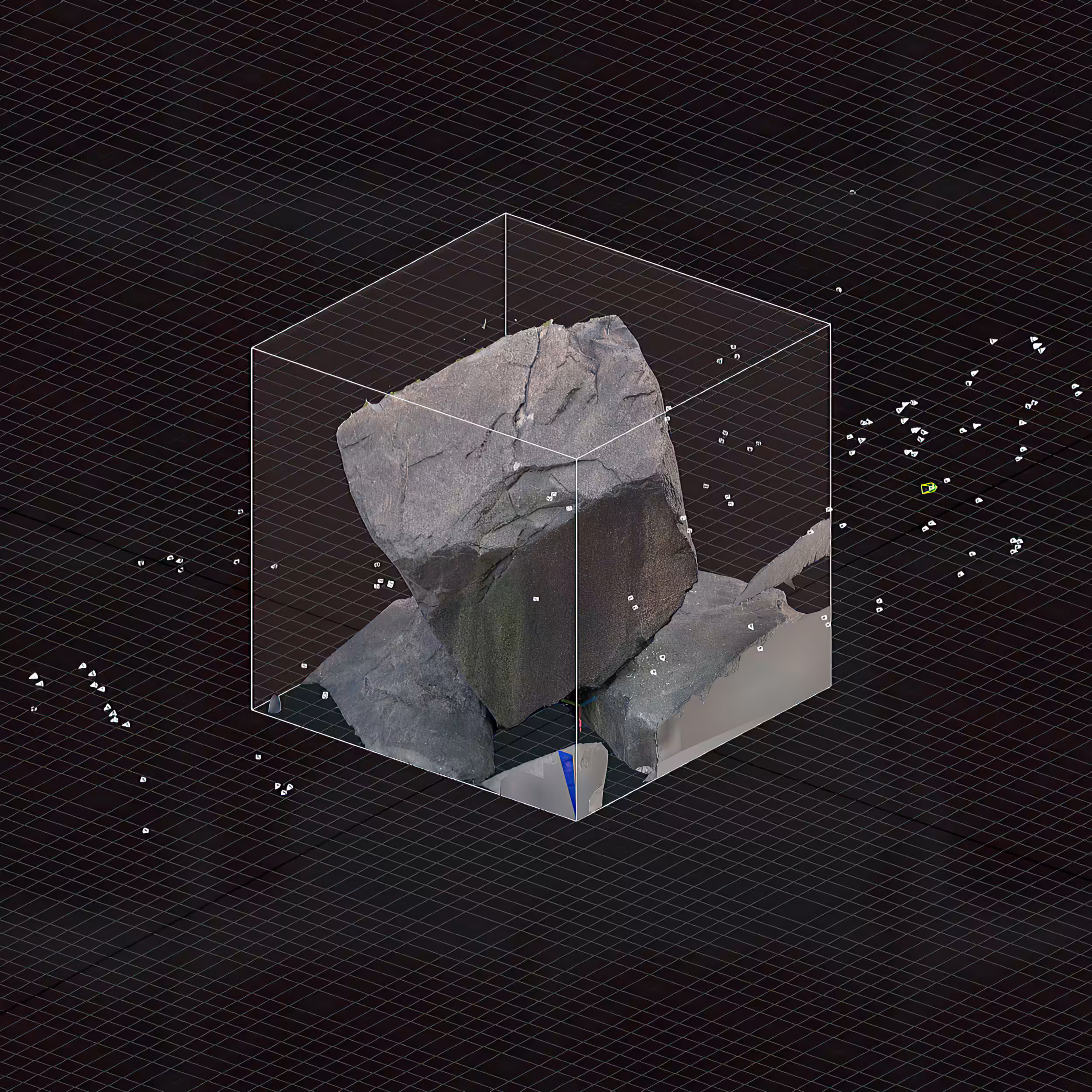 Found Boulder, Palisades, Model View