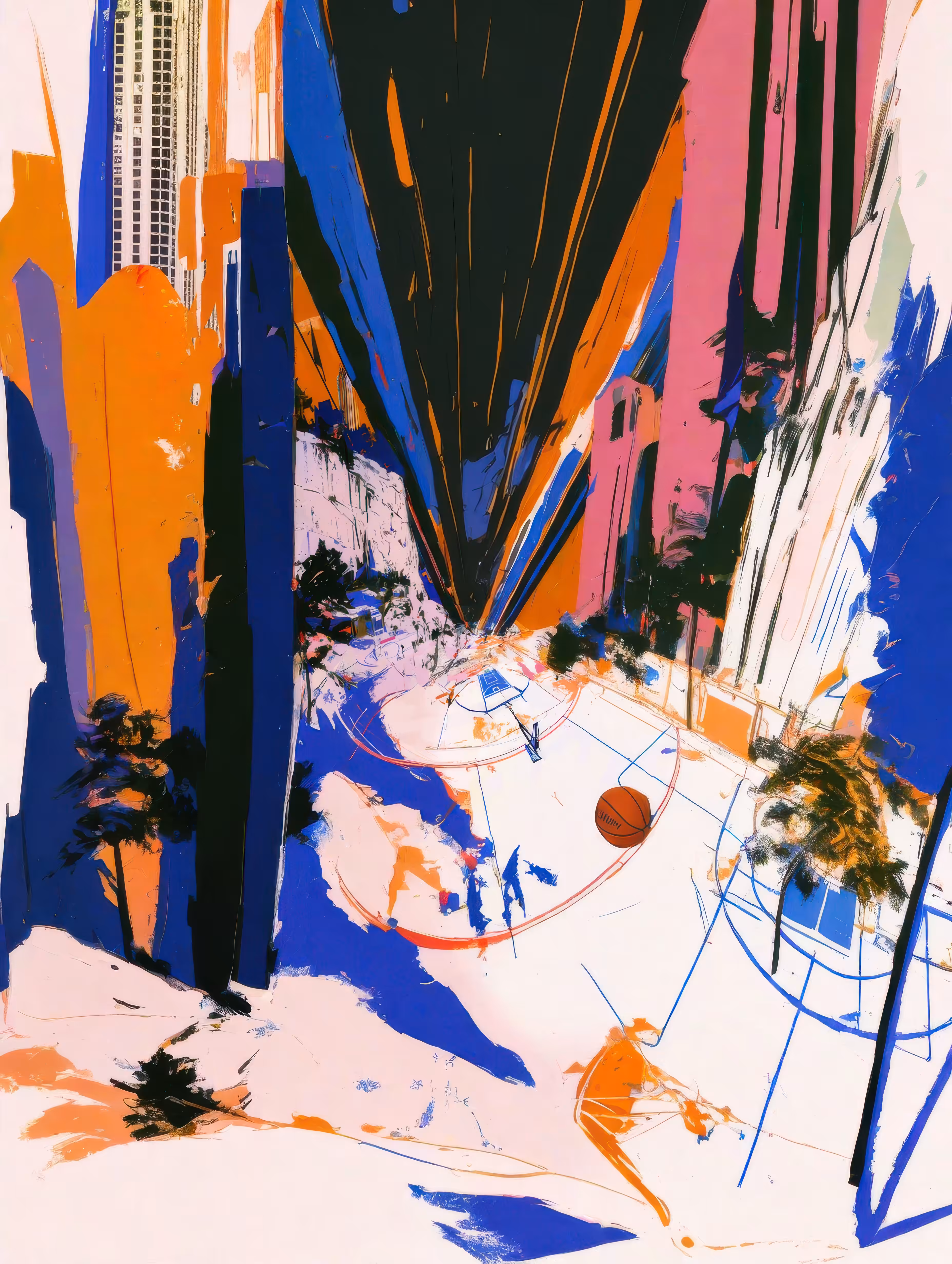 rebounds in infinite space