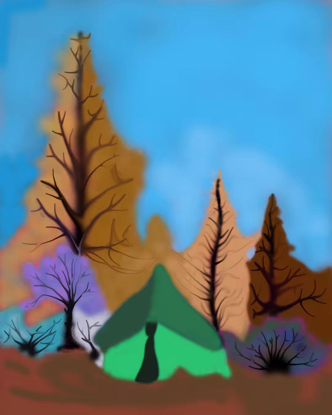 Beautiful forest artwork
