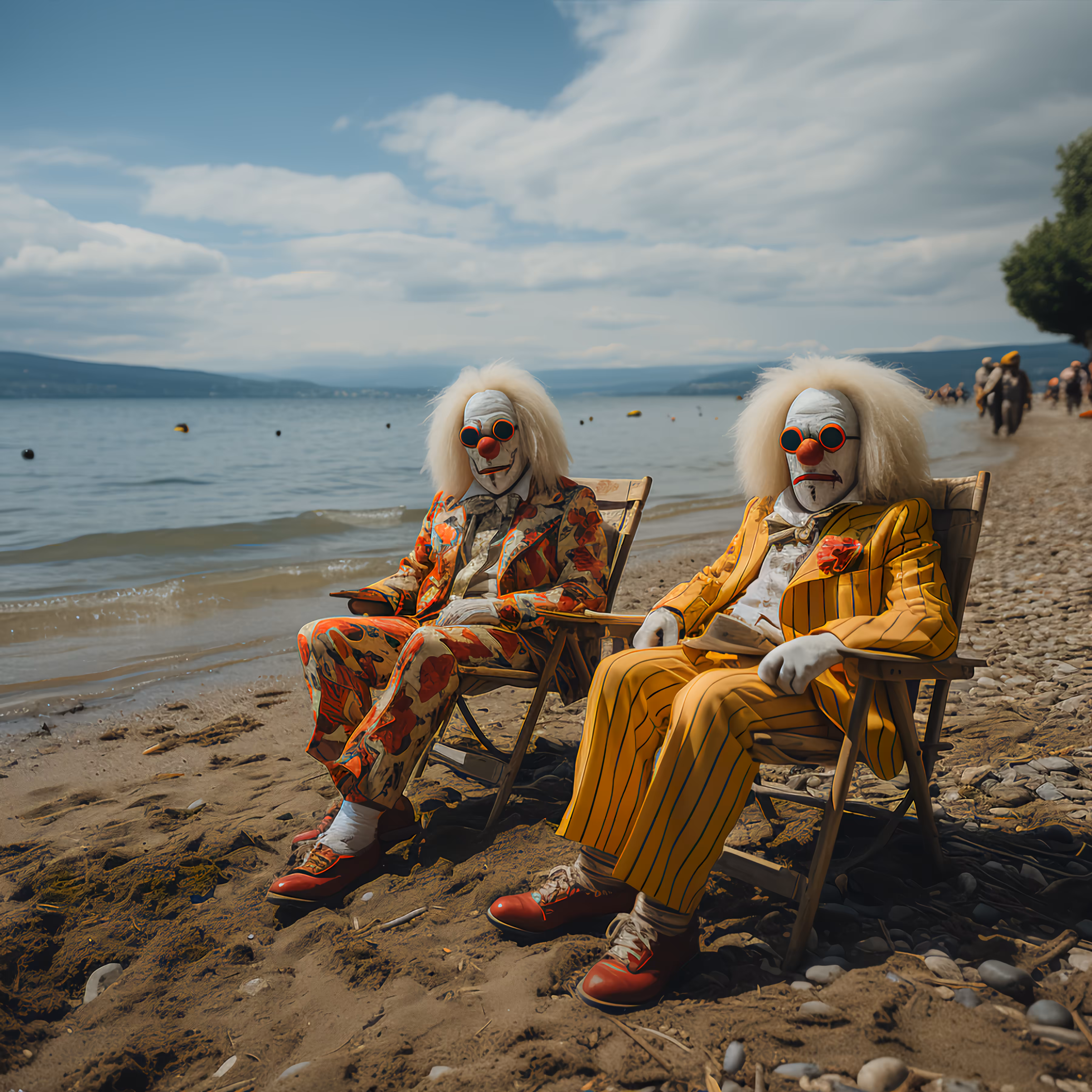 Clowns at the Beach