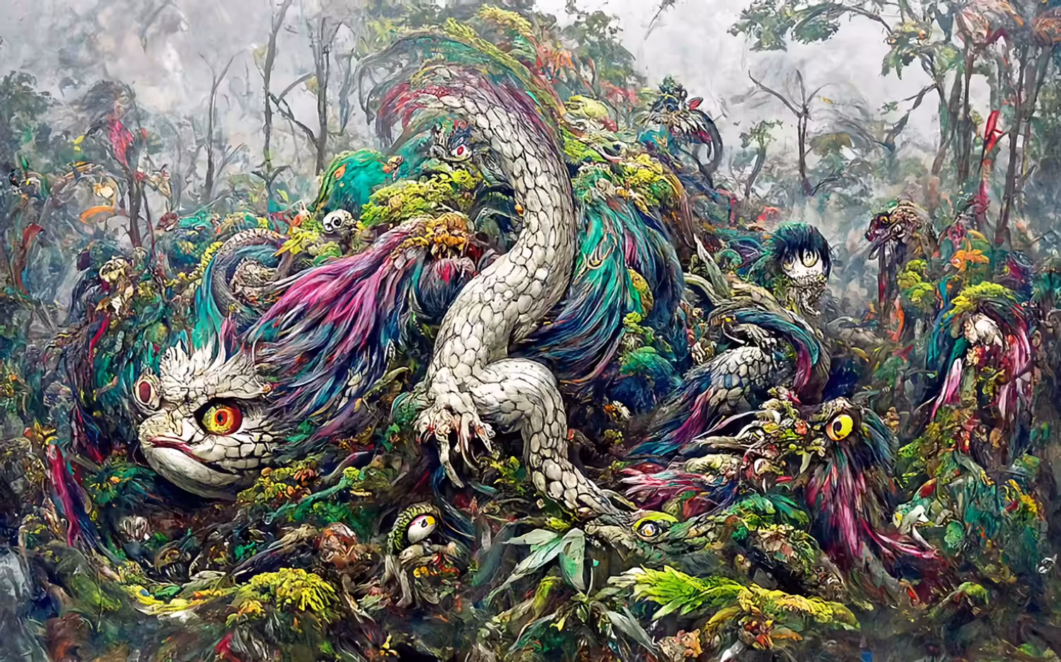 Sinister Basilisk in the Rainforest