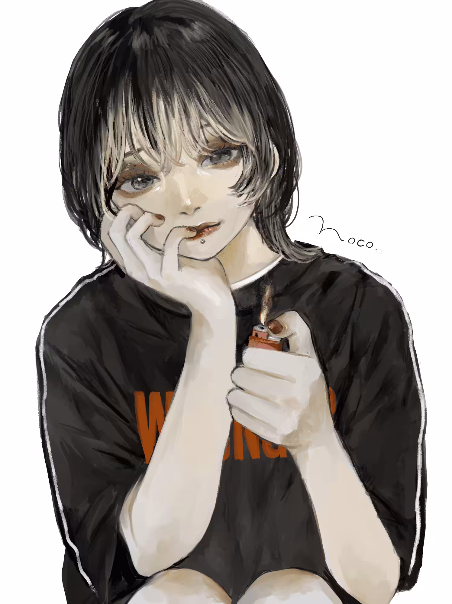 Light a cigarette
