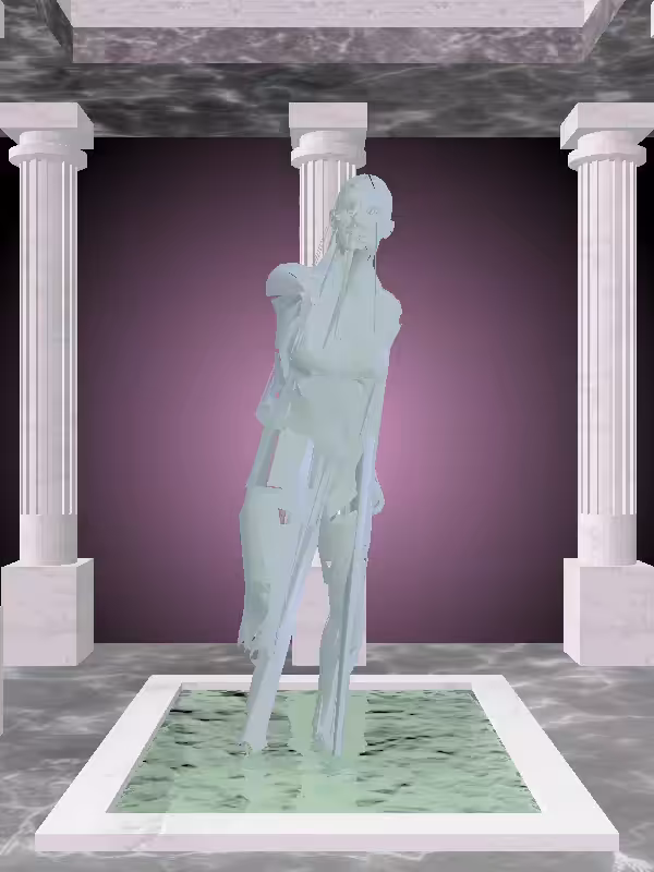 HeavenComputer: The Arguing Matte Pale Green Woman #650