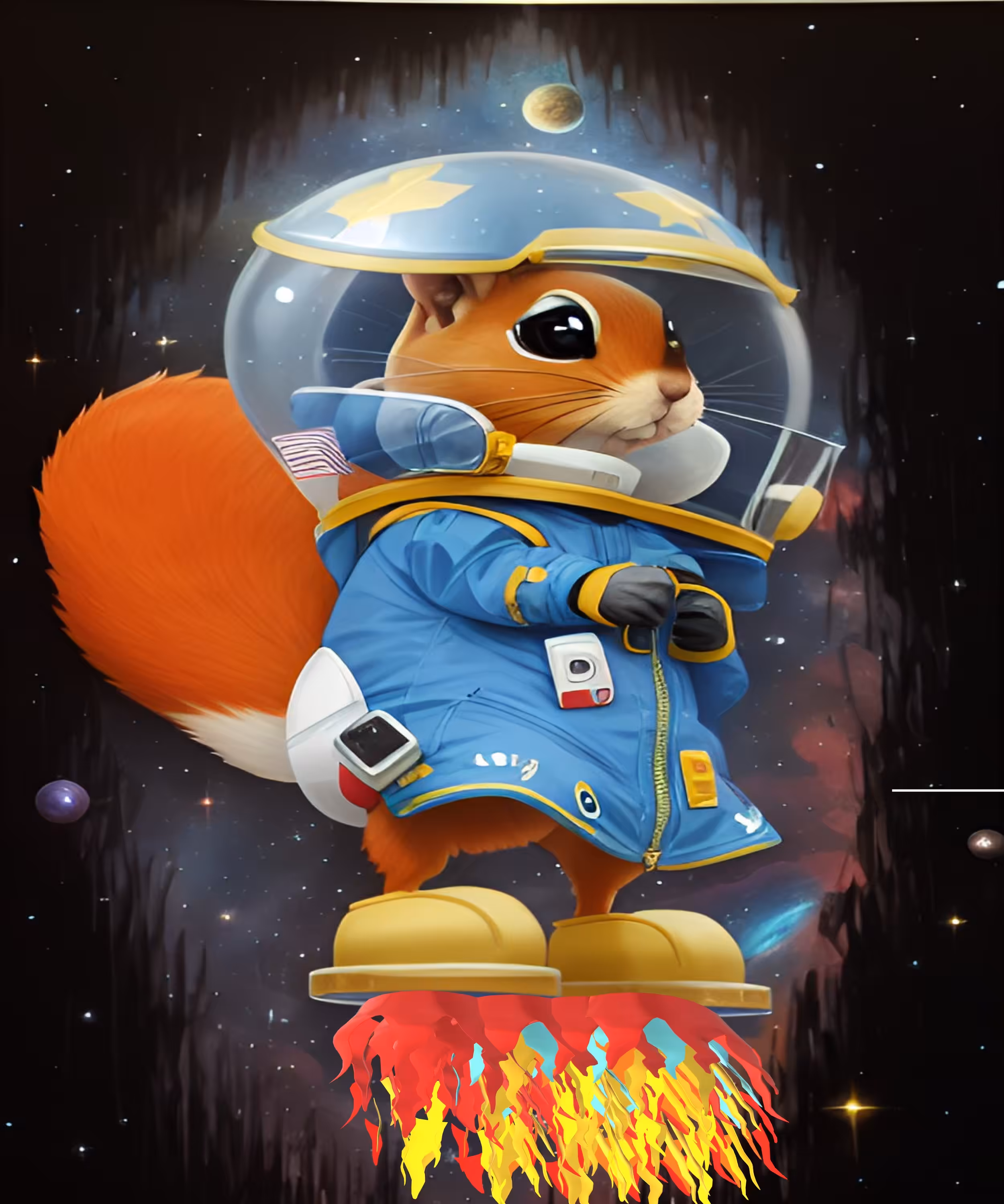 Fuiled Flyboard Squirrel