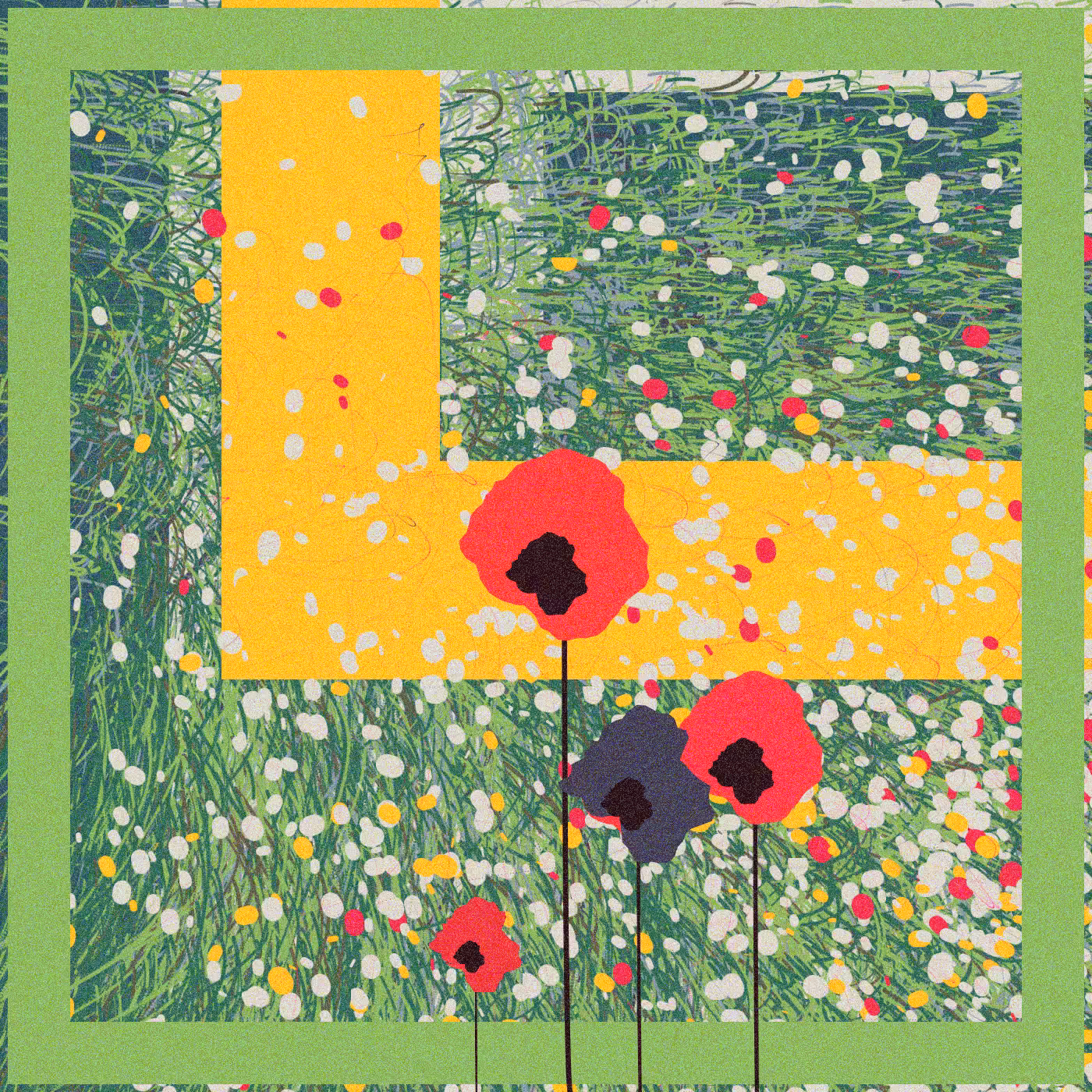 Rodeo posts: Red poppies in the garden #1
