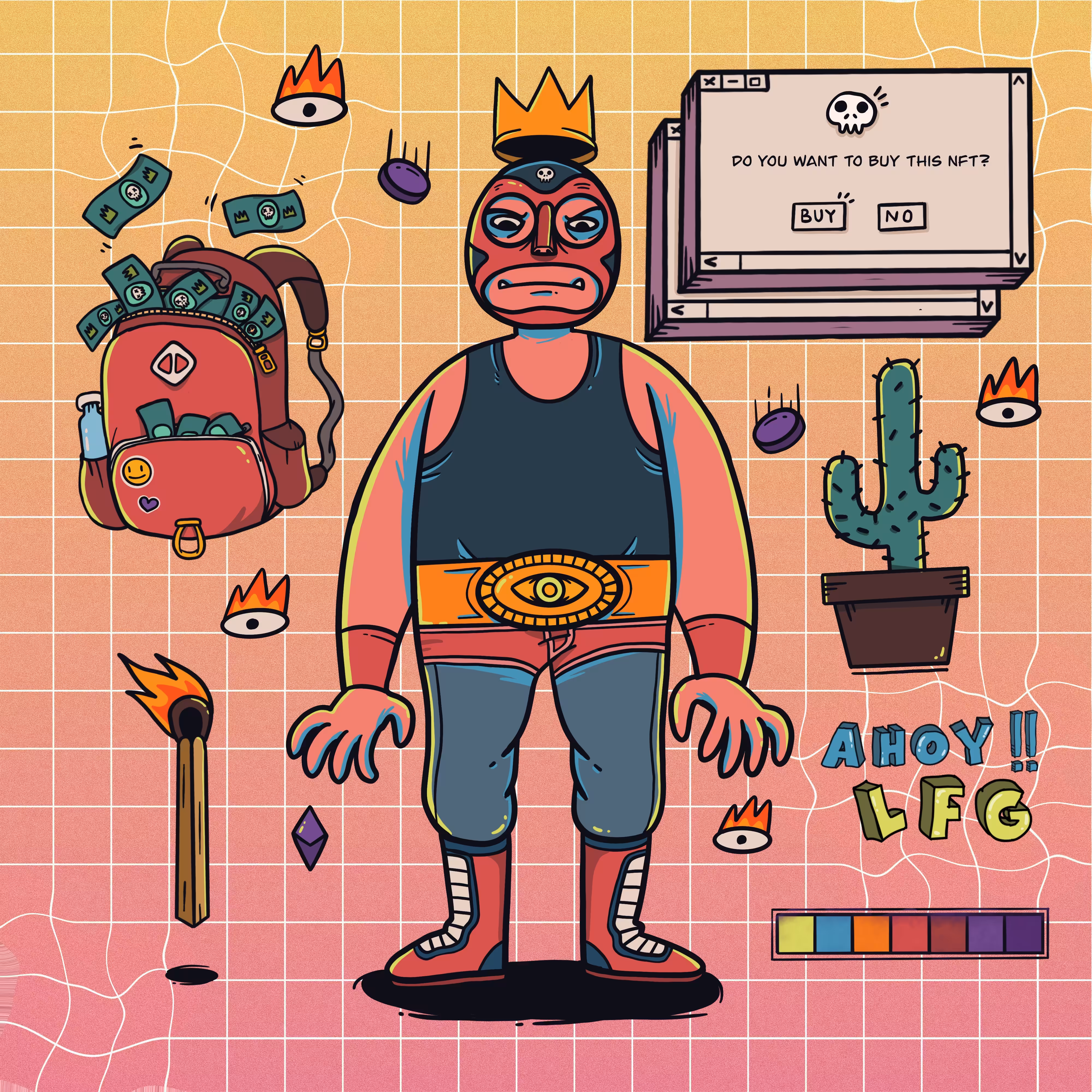 Luchador El Cobra Figure