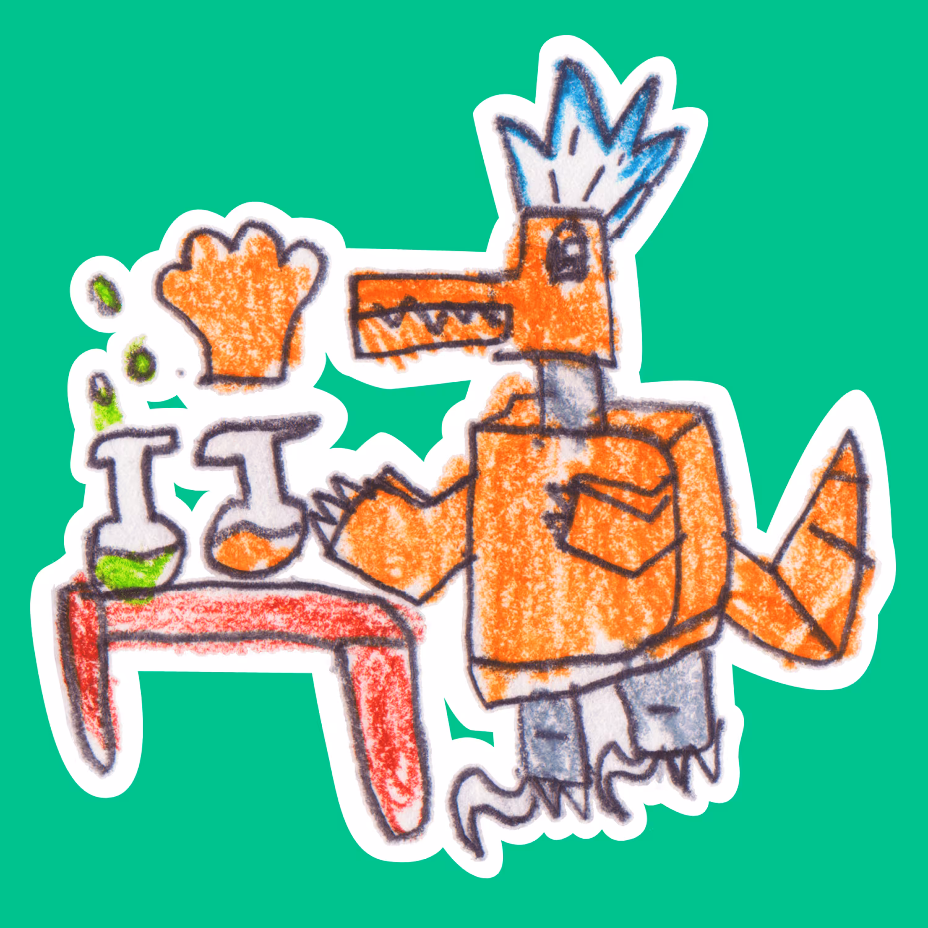 Dinorobot - Velociraptor Scientist