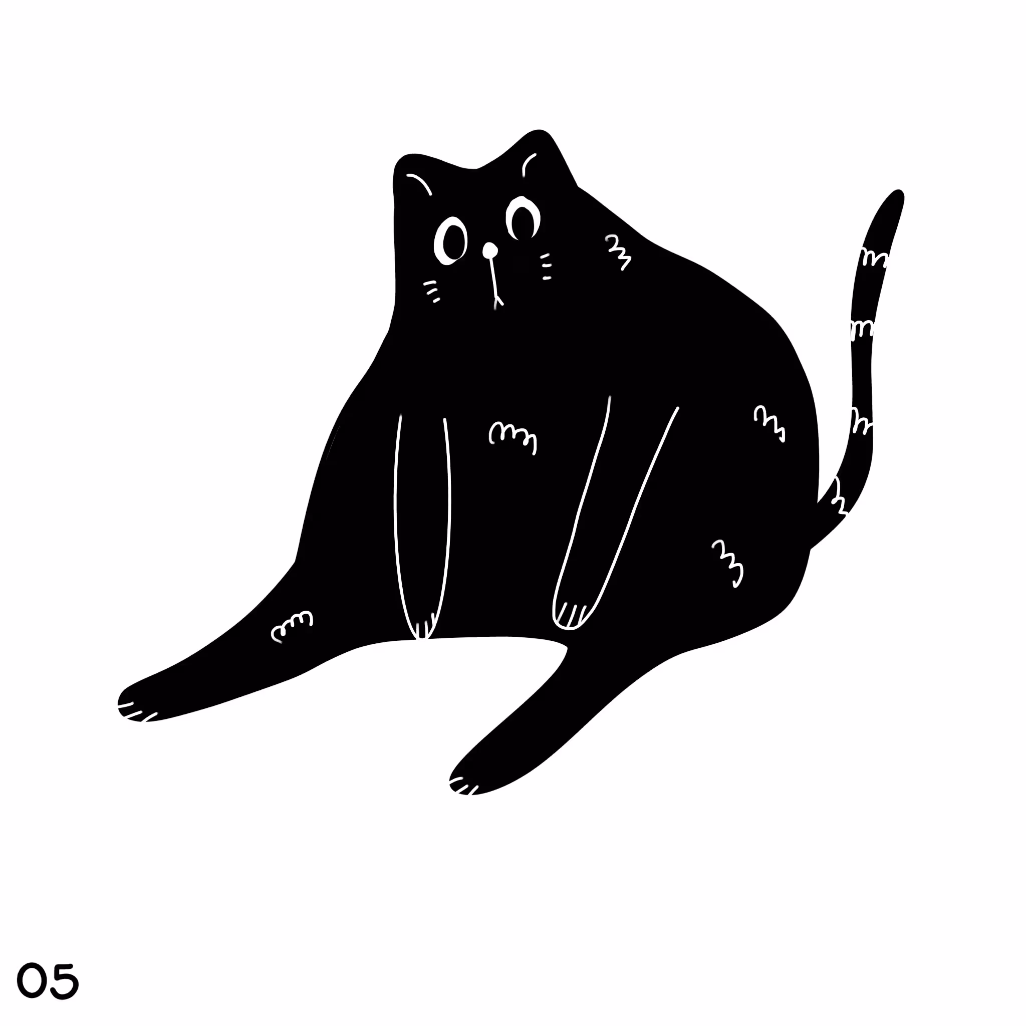 That's black meow is... 05