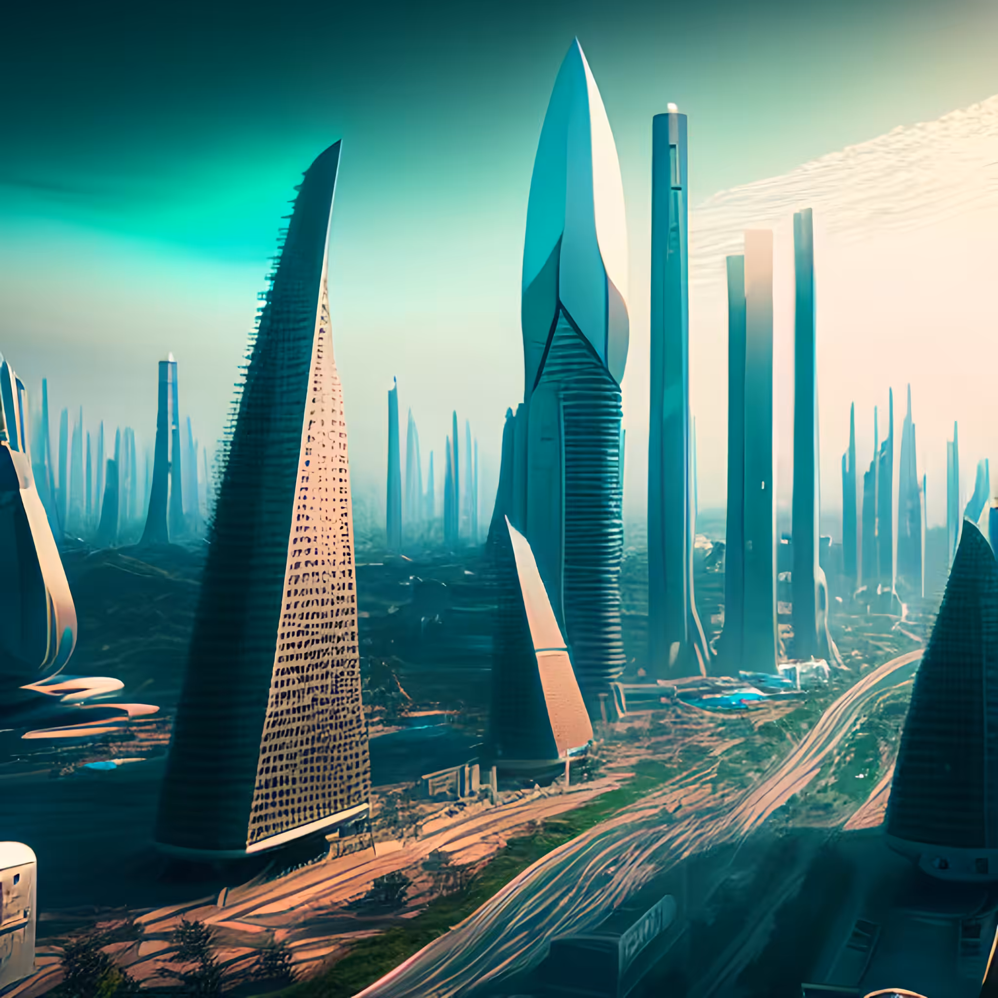 FUTURISTIC CITY #87