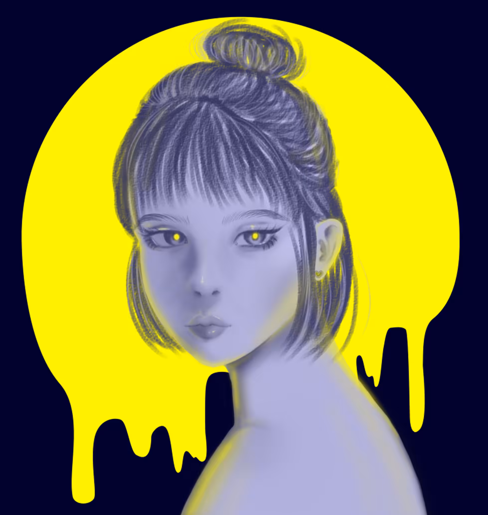 monochrome girl