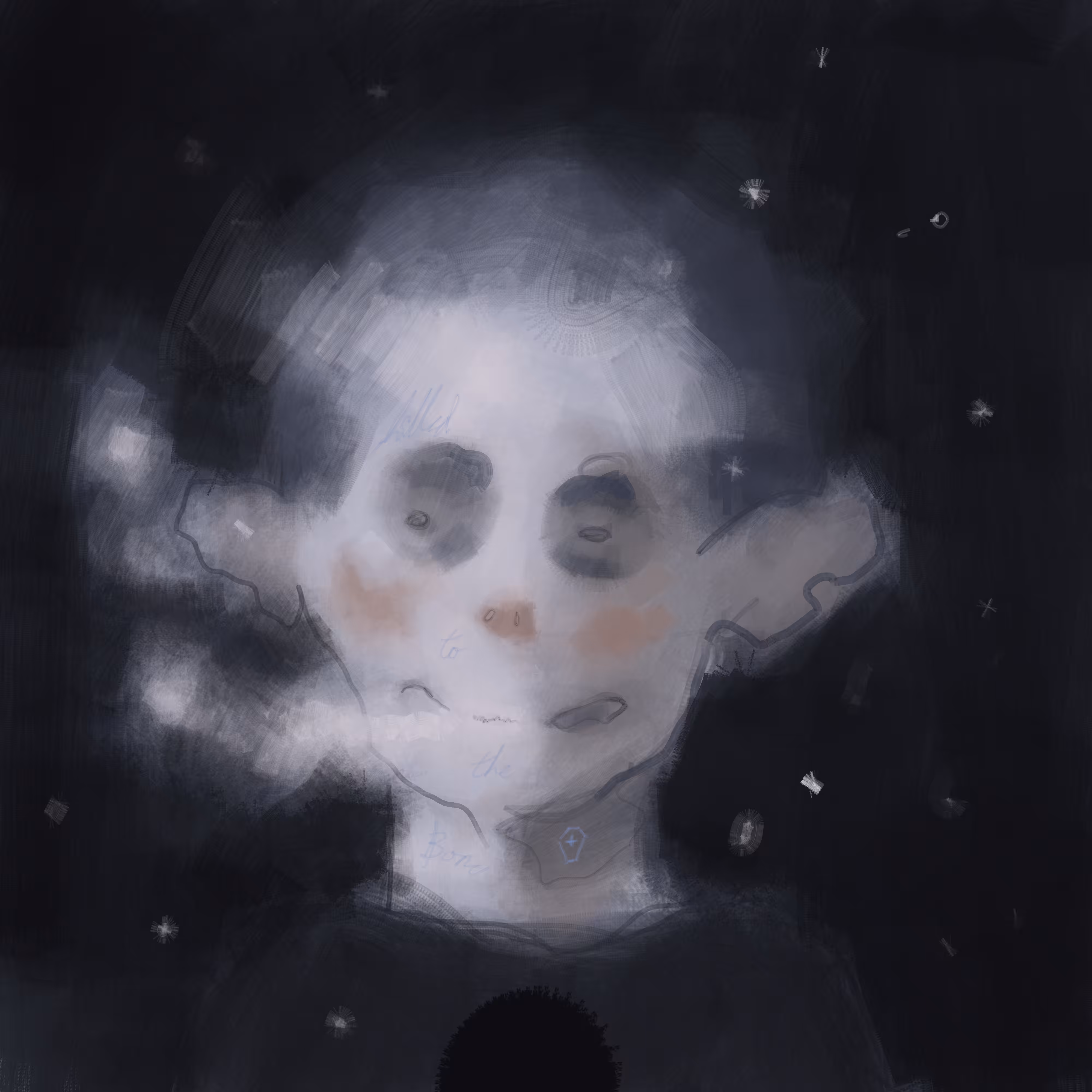 Oil PAINtings: Cold I Bones