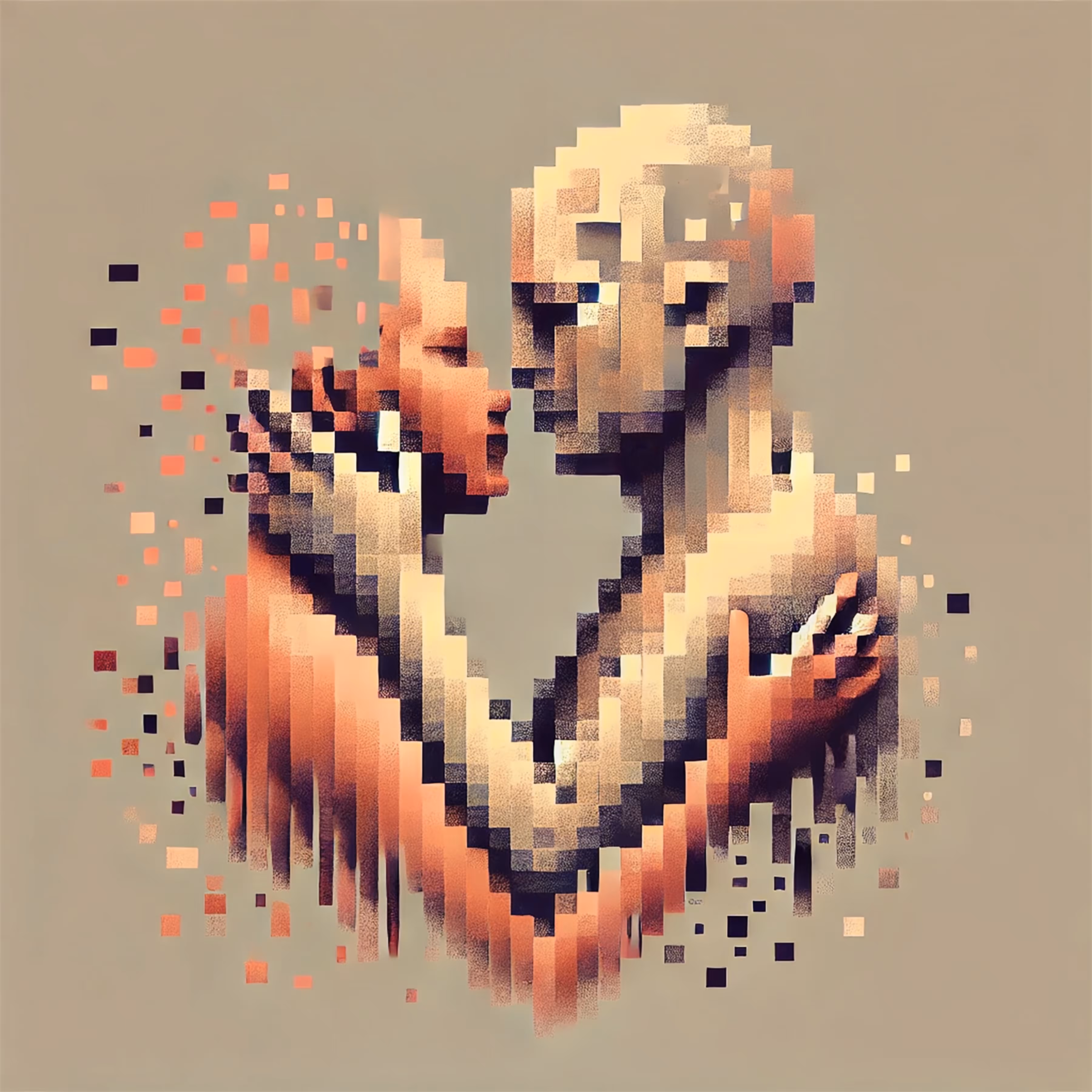 Pixelated Embrace