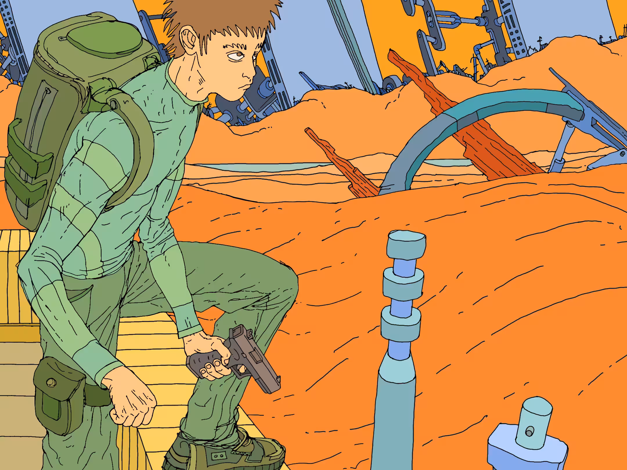  Solo mission on Mars