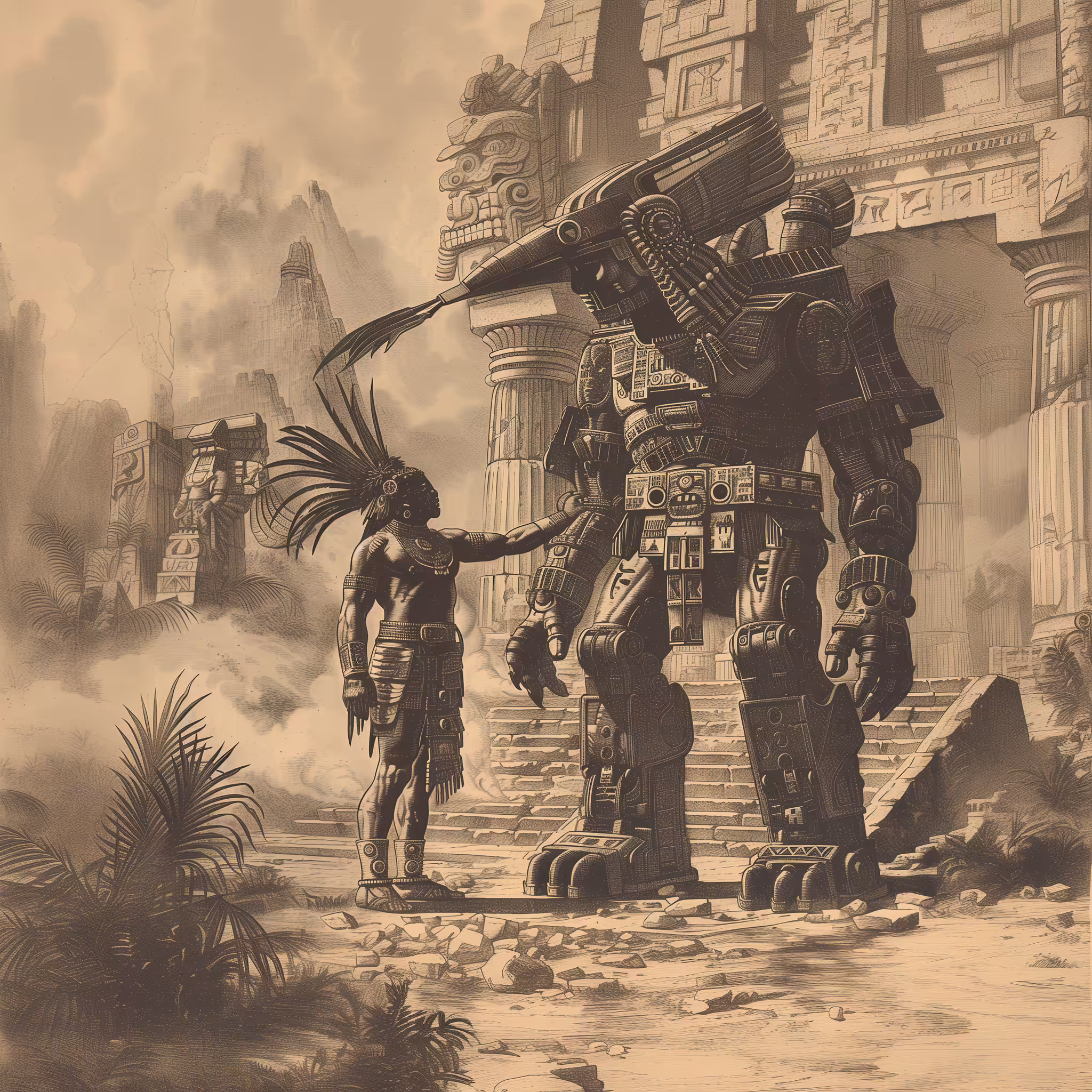 The activation of the first Mecha Tolteca