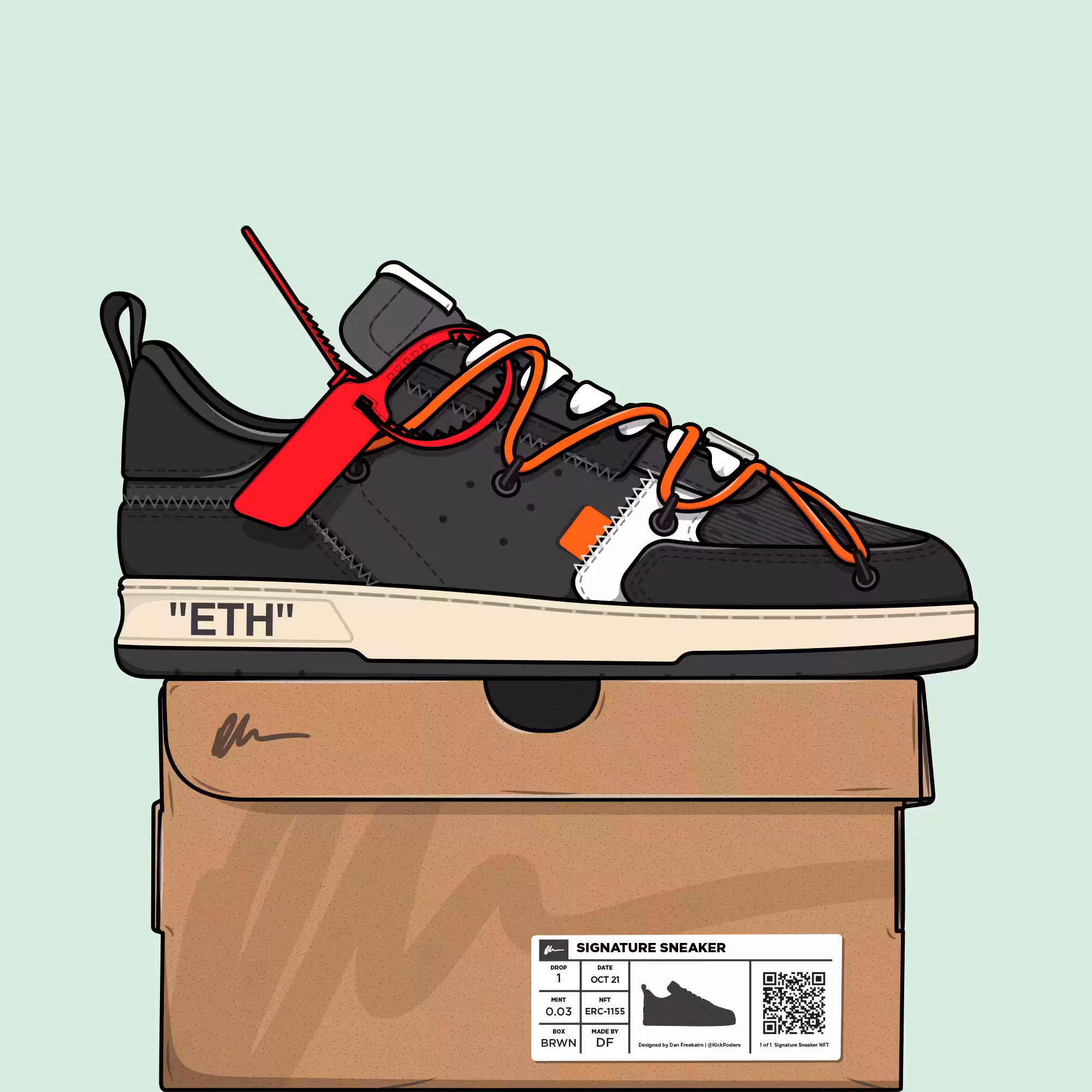 Signature Sneaker 'Off Black' - #032