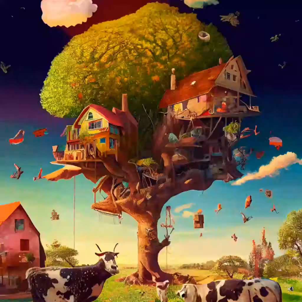 Happy tree 43 - pastoral