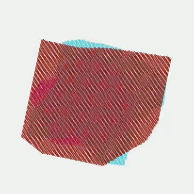 Moiré Mesh Paintings #34
