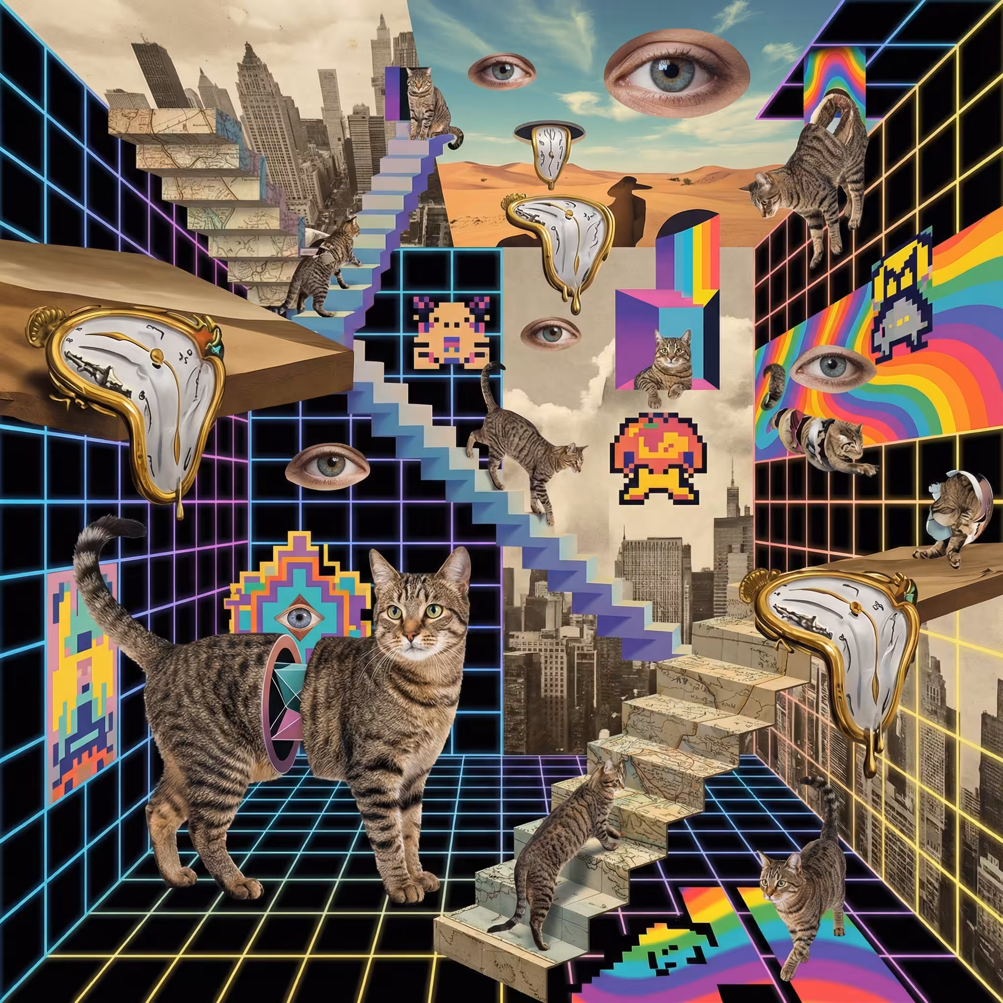 abstract cats #12
