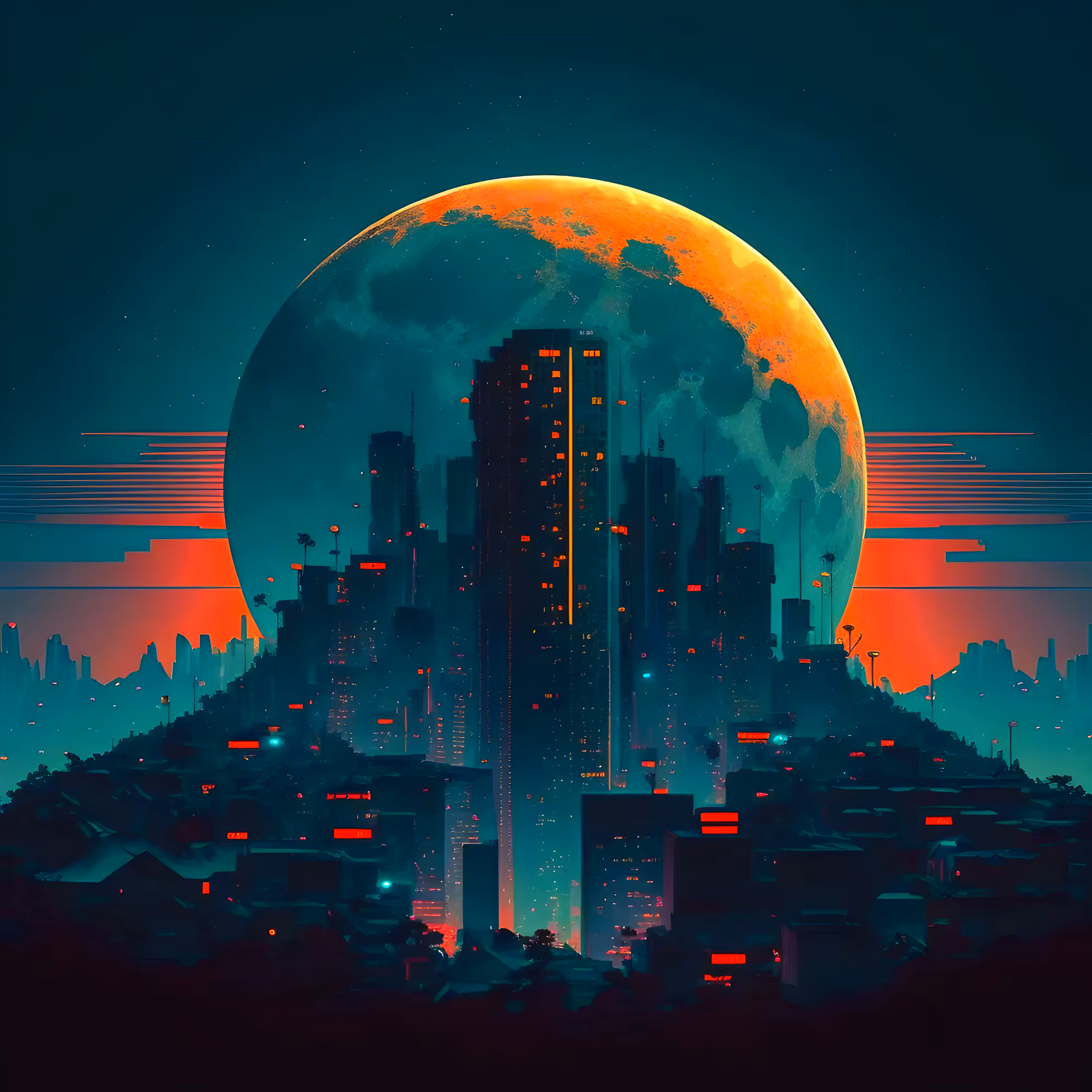 Moonlight Cityscape #01