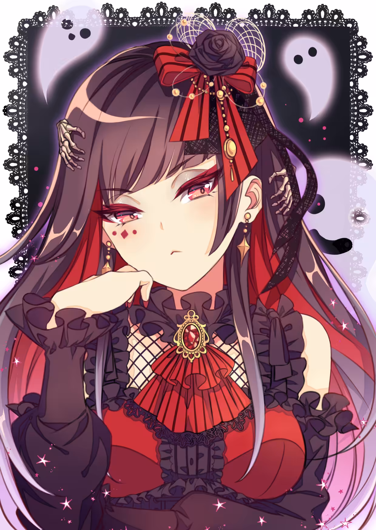 #006 Lolita girl with ghosts