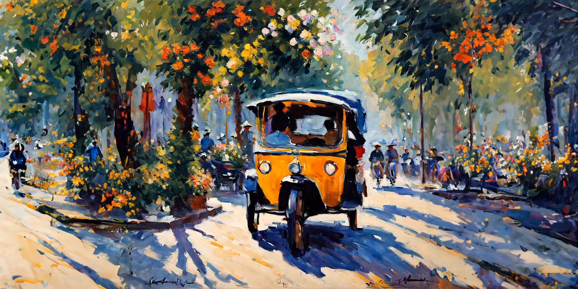 Tuk-Tuk Impressionist Painting No.3