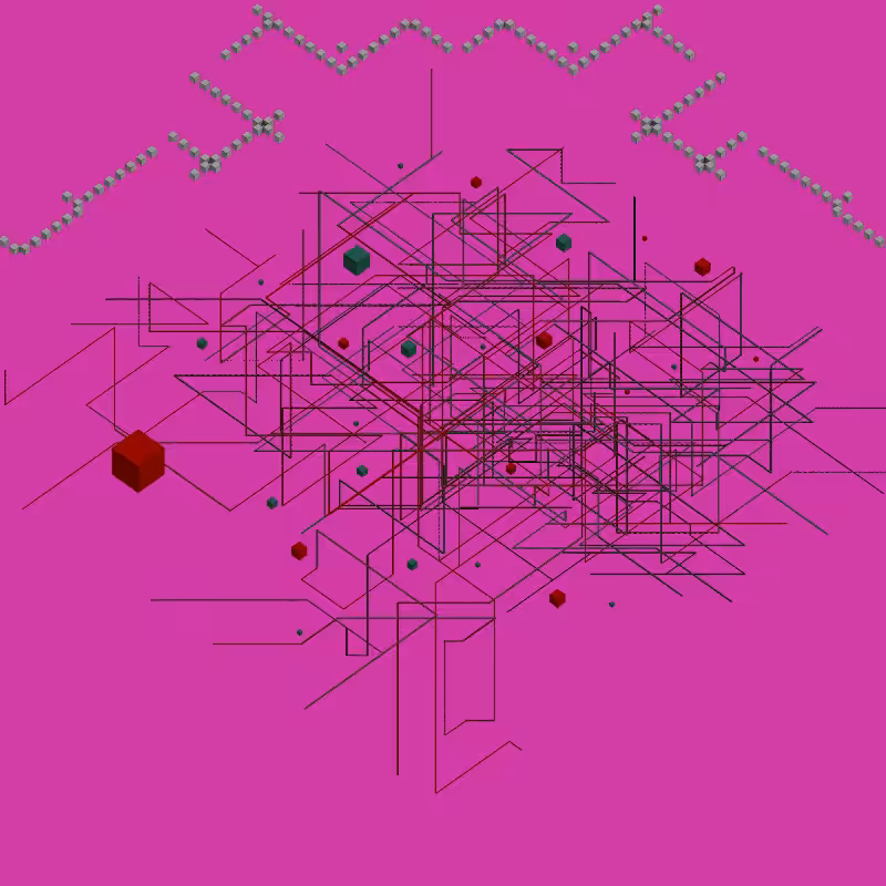 Luminous Streaks and cubes #24