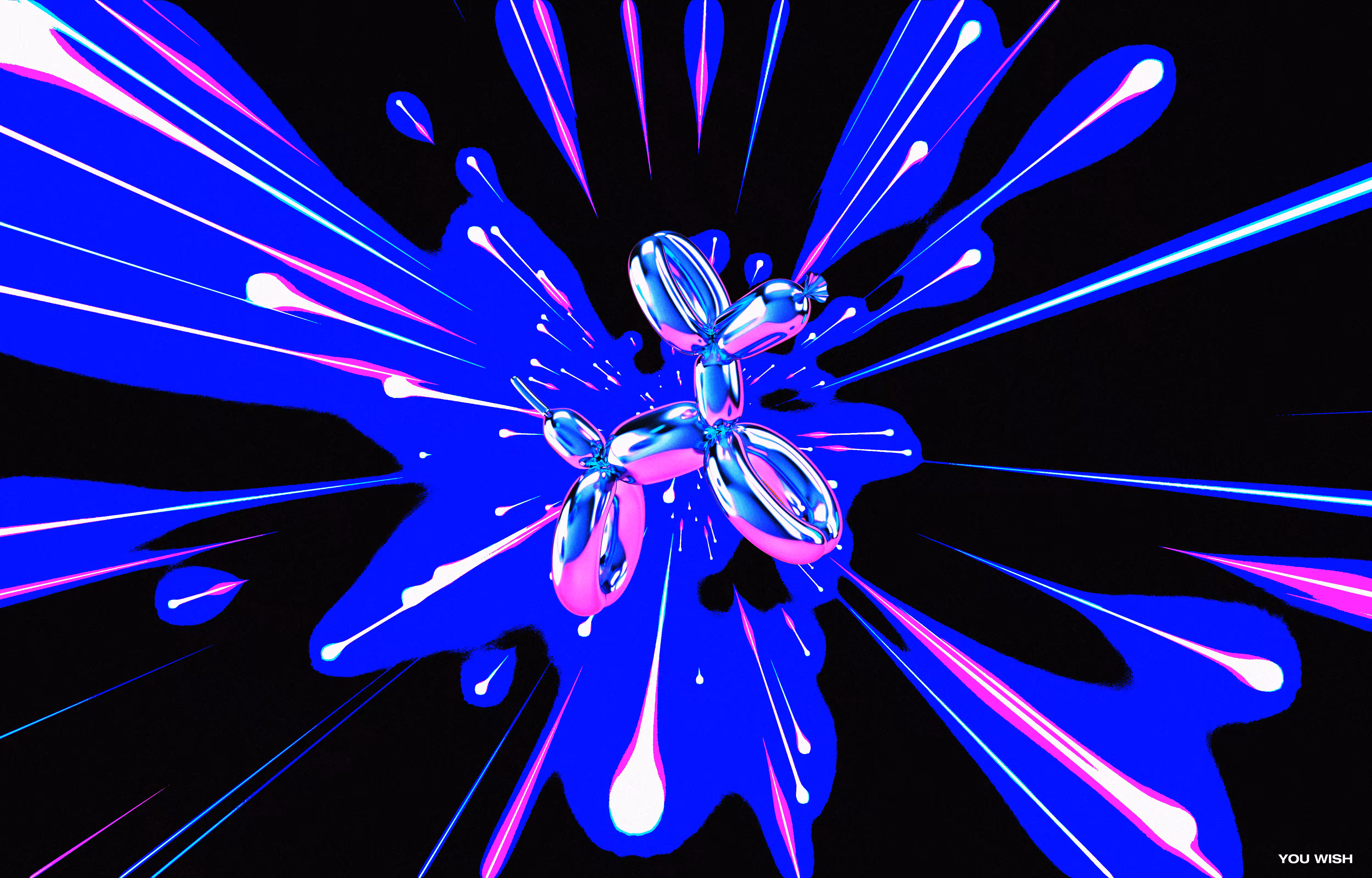 shiny balloon dog