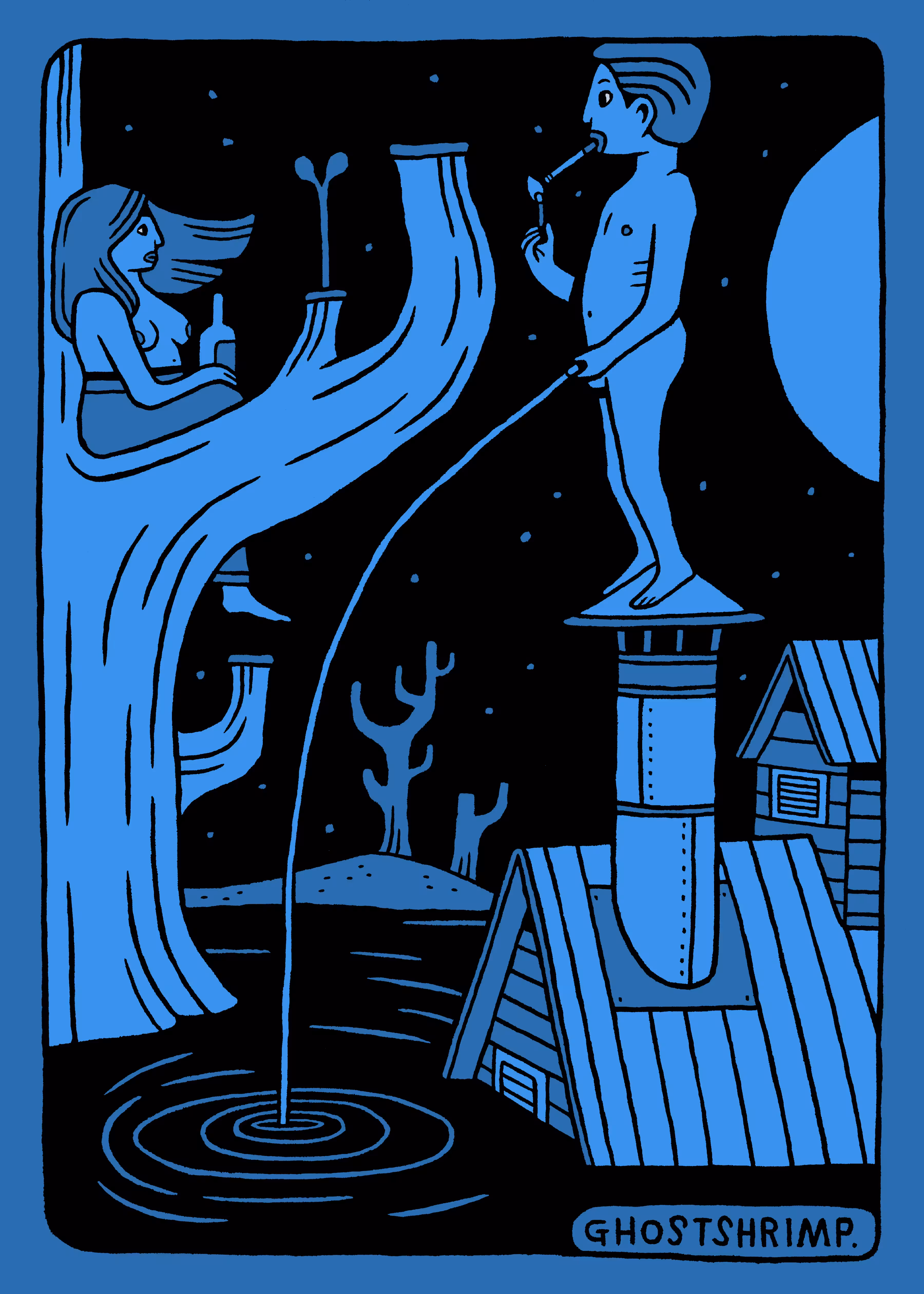 RARE DRAWINGS: PISSING POND
