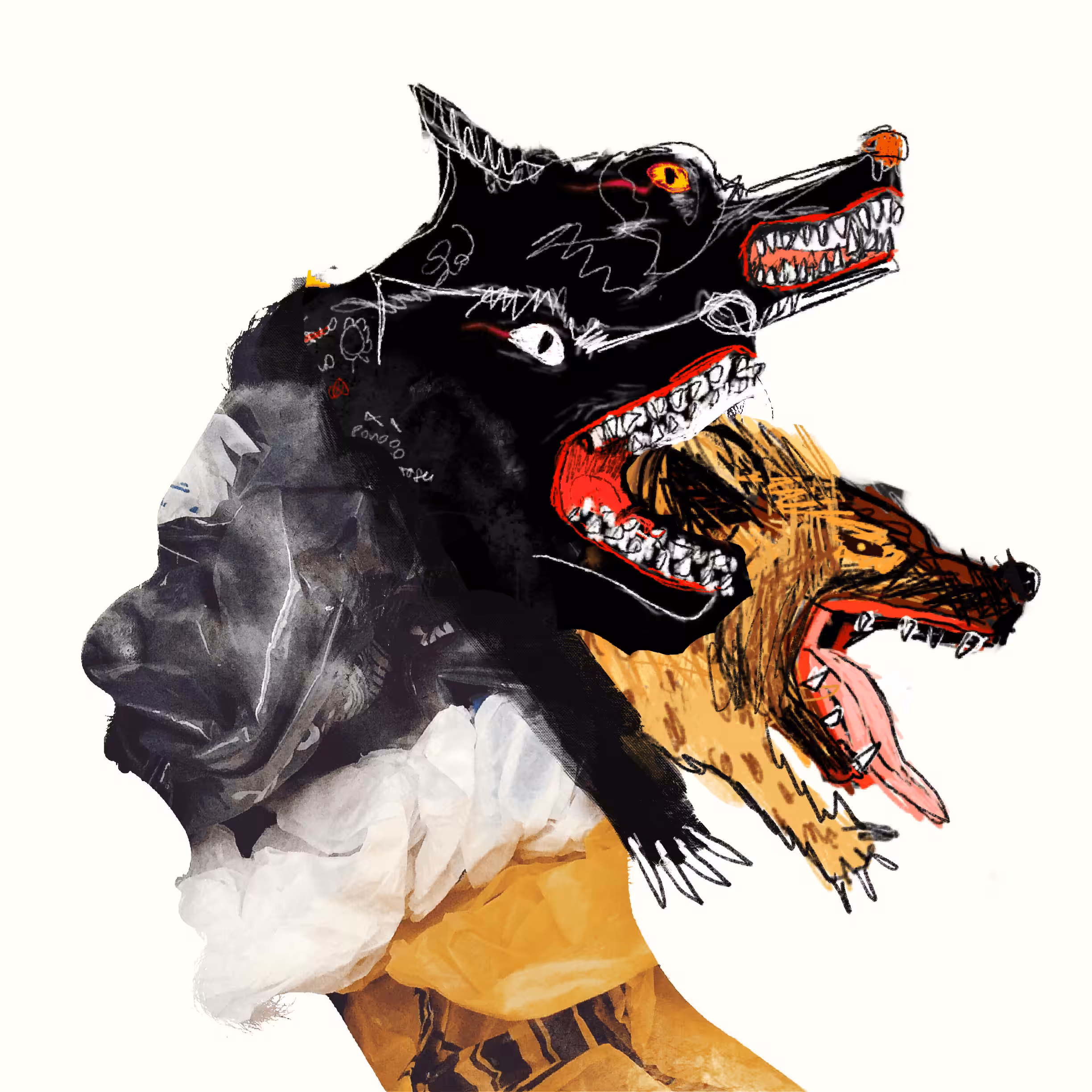 #68 Wolfs and Hyena - collab with @Adesantora