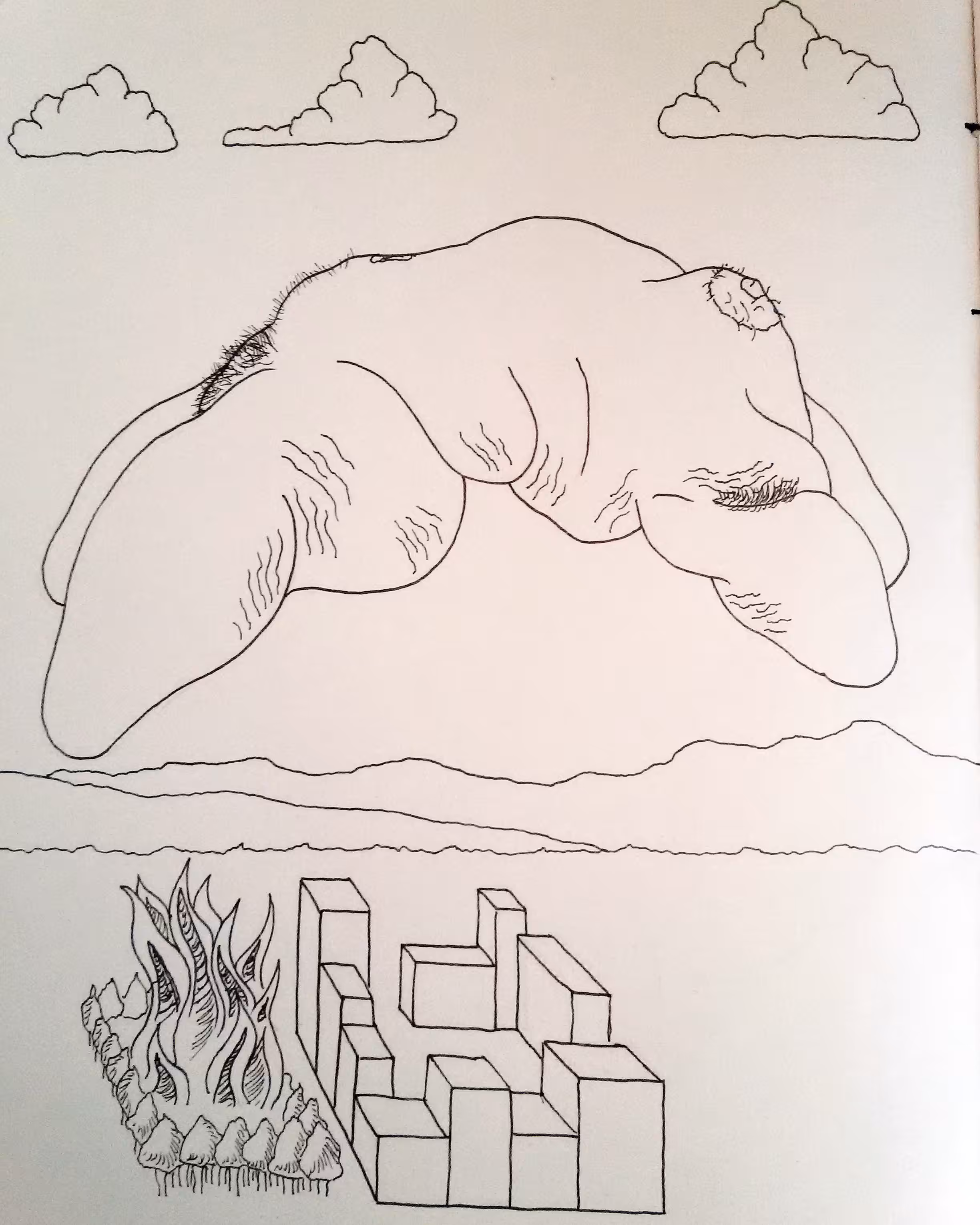 Sketchbook 004 - Moaning