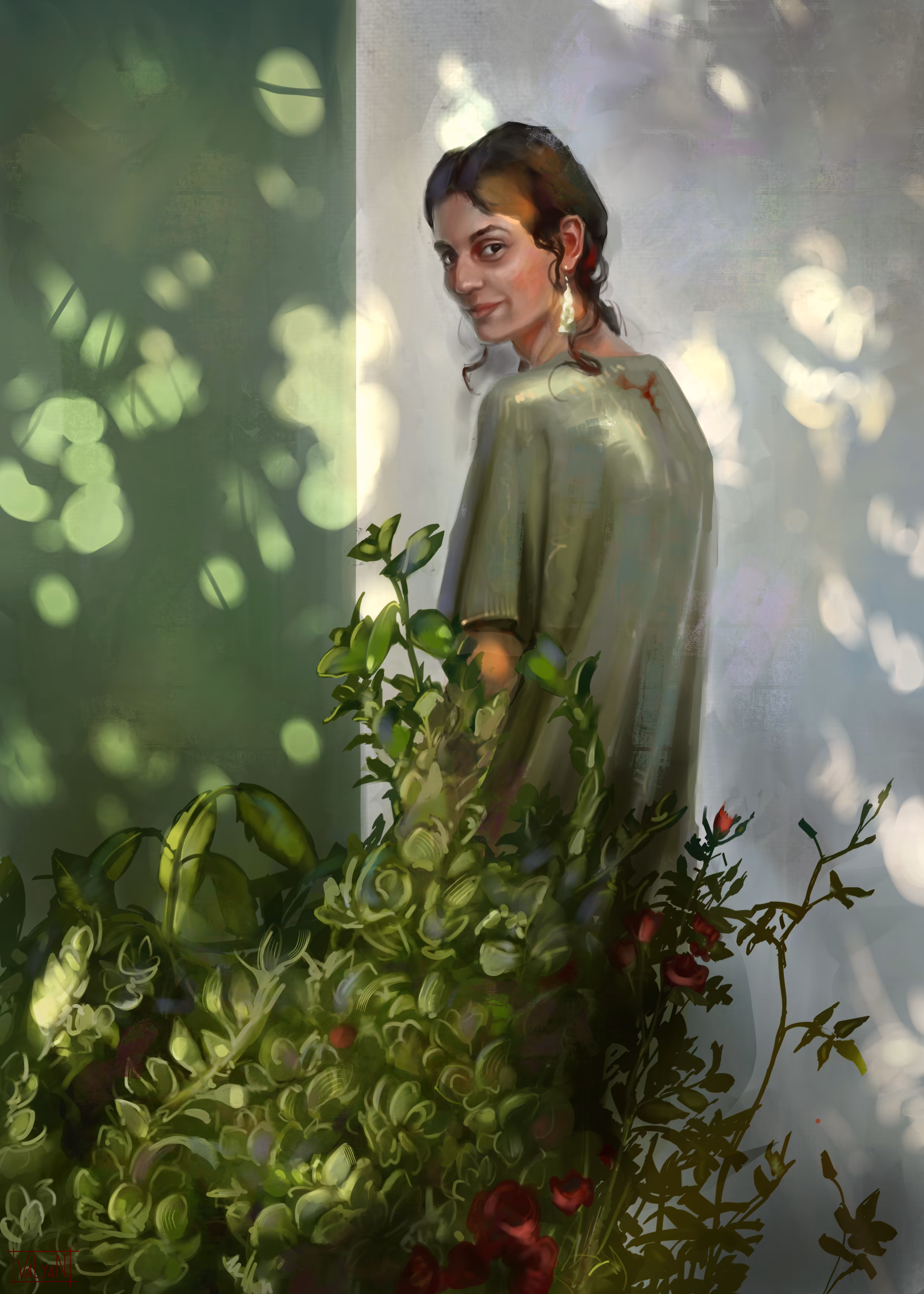 In the garden