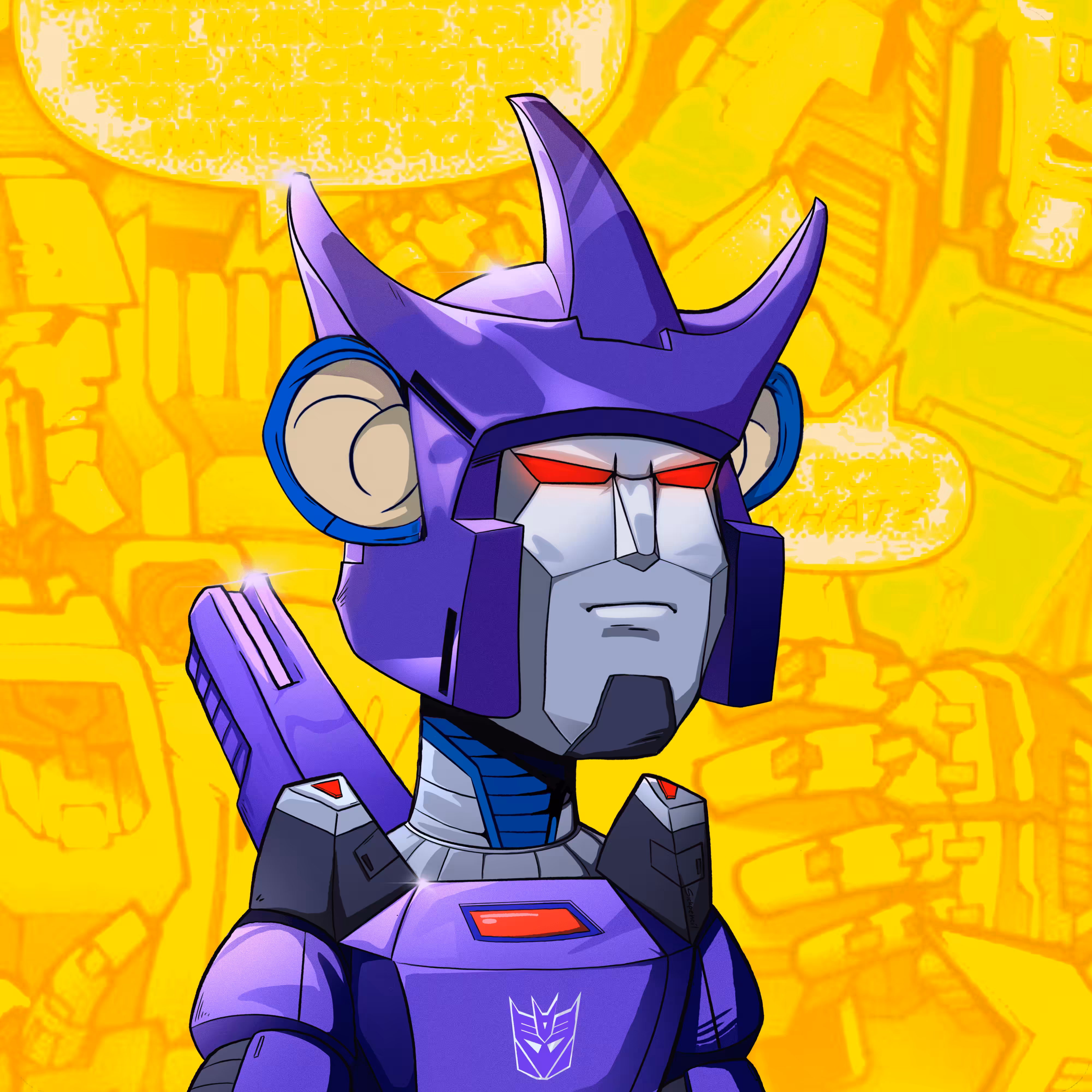 Galvatron G1 Bored Ape 1058