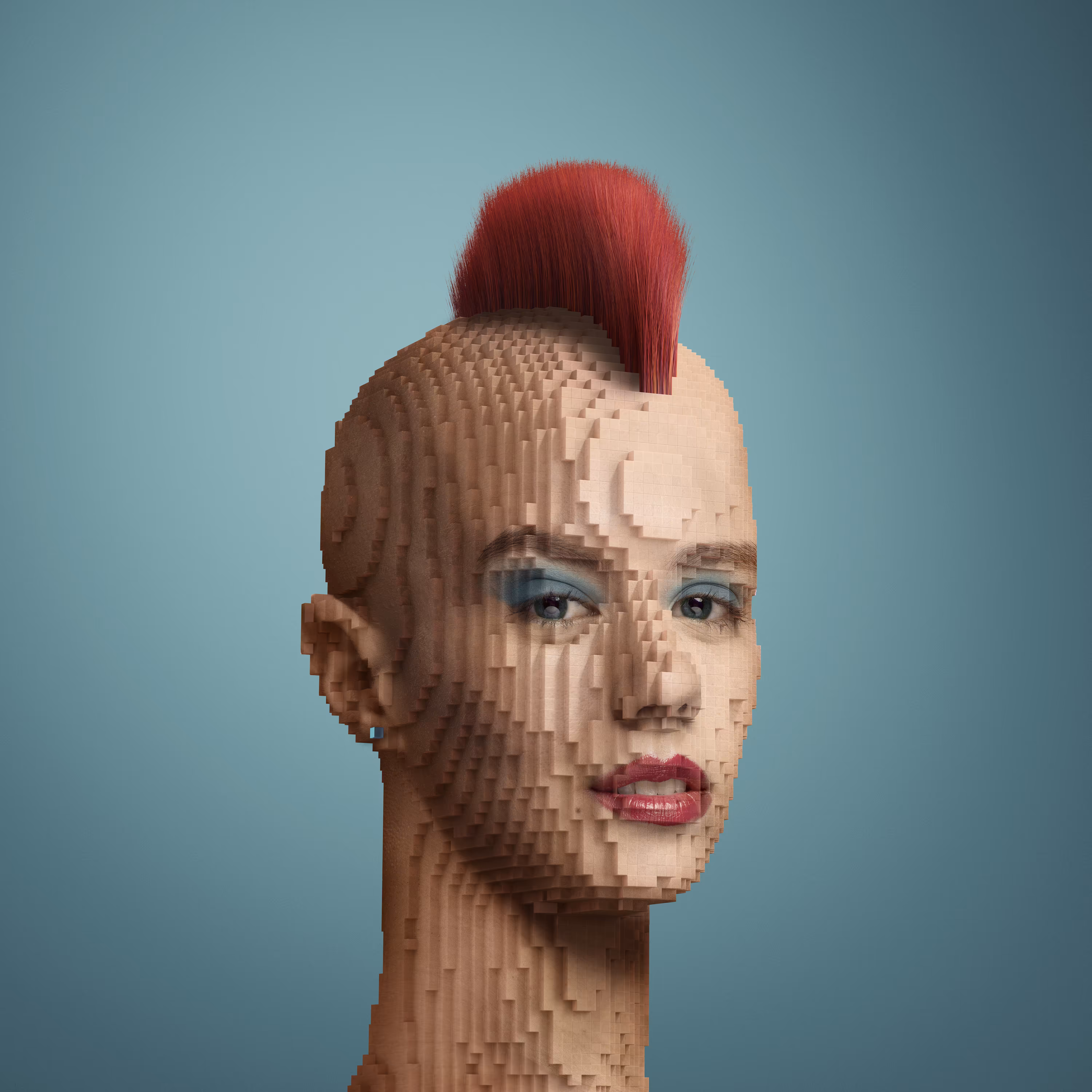 Block Head Punk 002