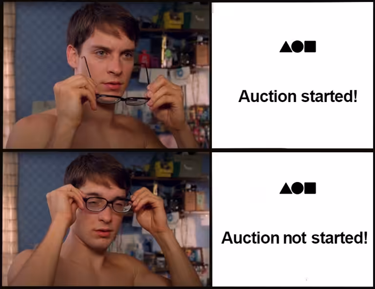 Auction Not Started!