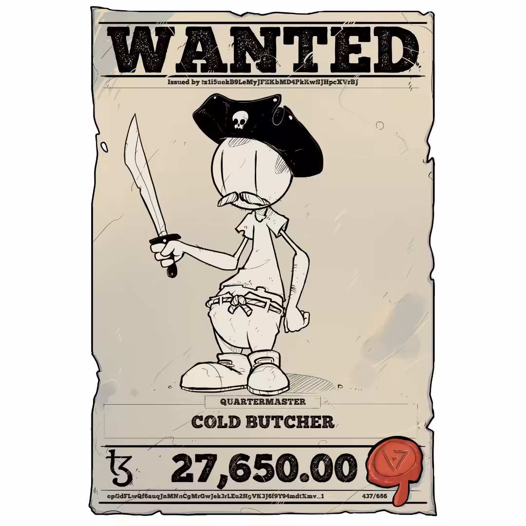 COLD BUTCHER | TEZOS PIRATE 437/666