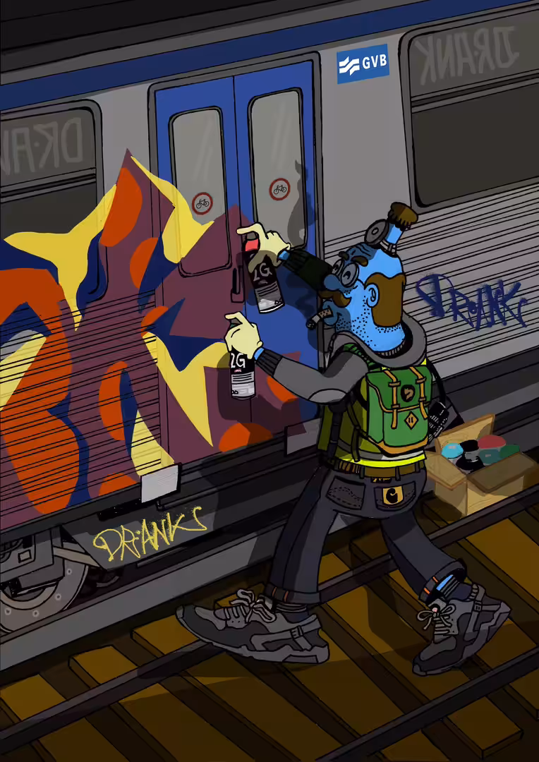 Bombing the Underground #06 // Amsterdam Metro