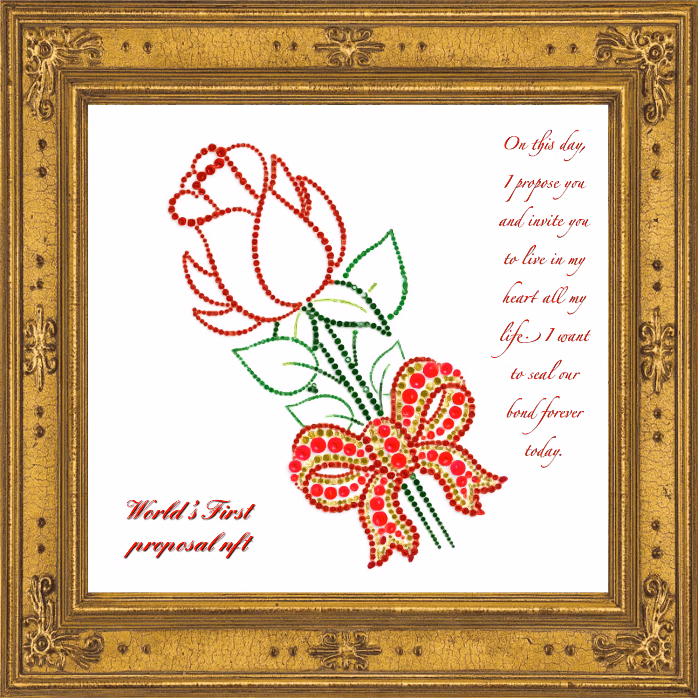 WORLD'S FIRST PROPOSAL NFT
