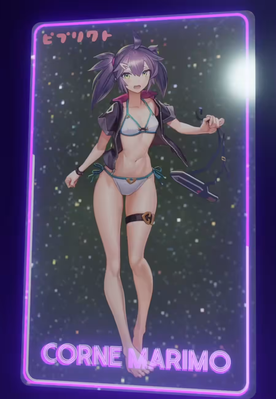 Corne's swimsuit style NFT - Surprised version 1/1