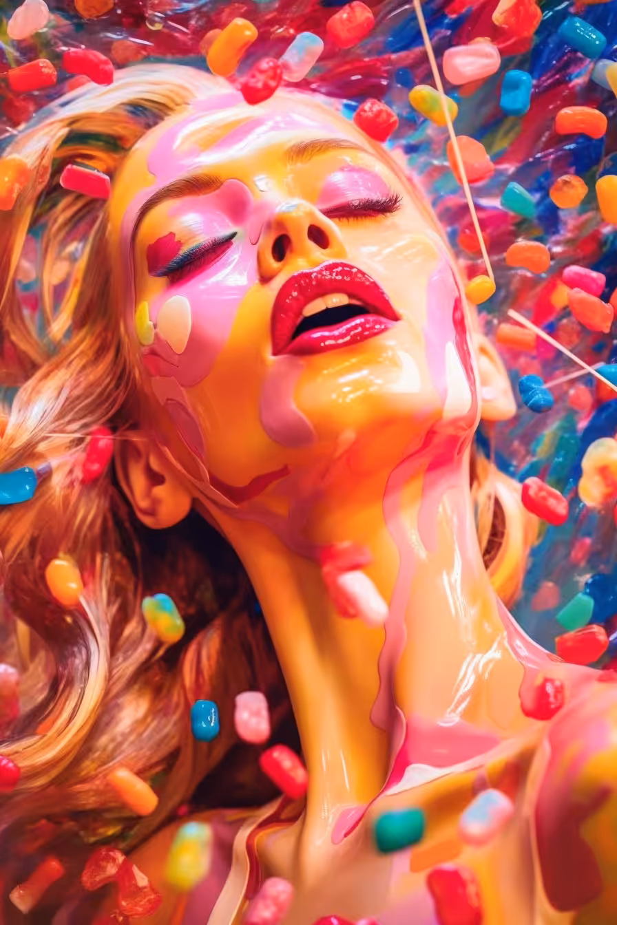 Colorful body painting