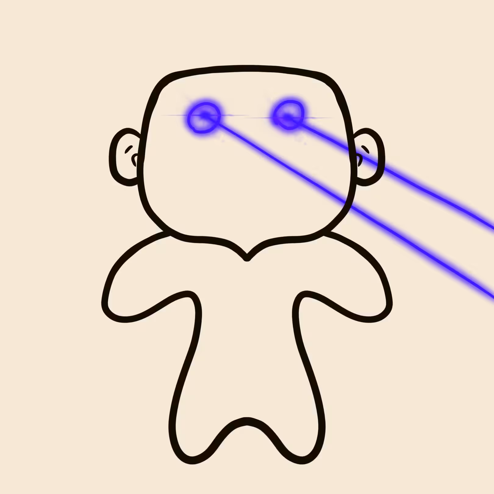 Splatter Punks Accessories - Tezos Blue Laser Eyes /3