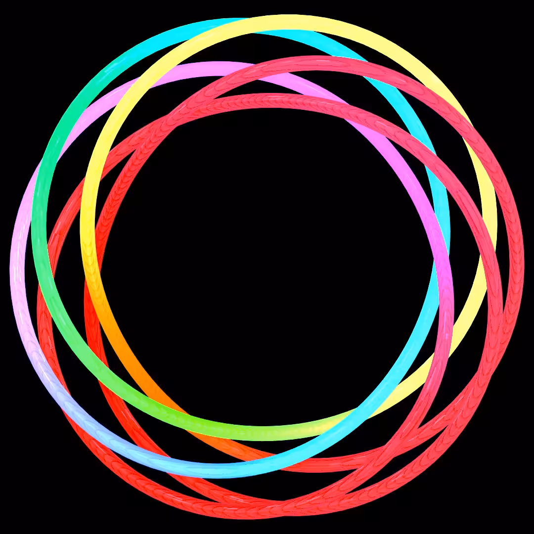 Torus Knot #9 - Neon Knot