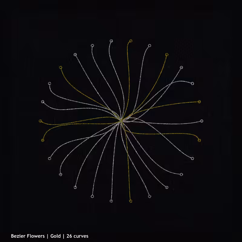 Bezier Flowers #1