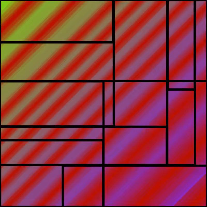 Stacked Mondrian #19