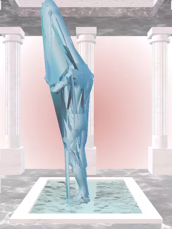The Robotic Aqua Green Woman #2862