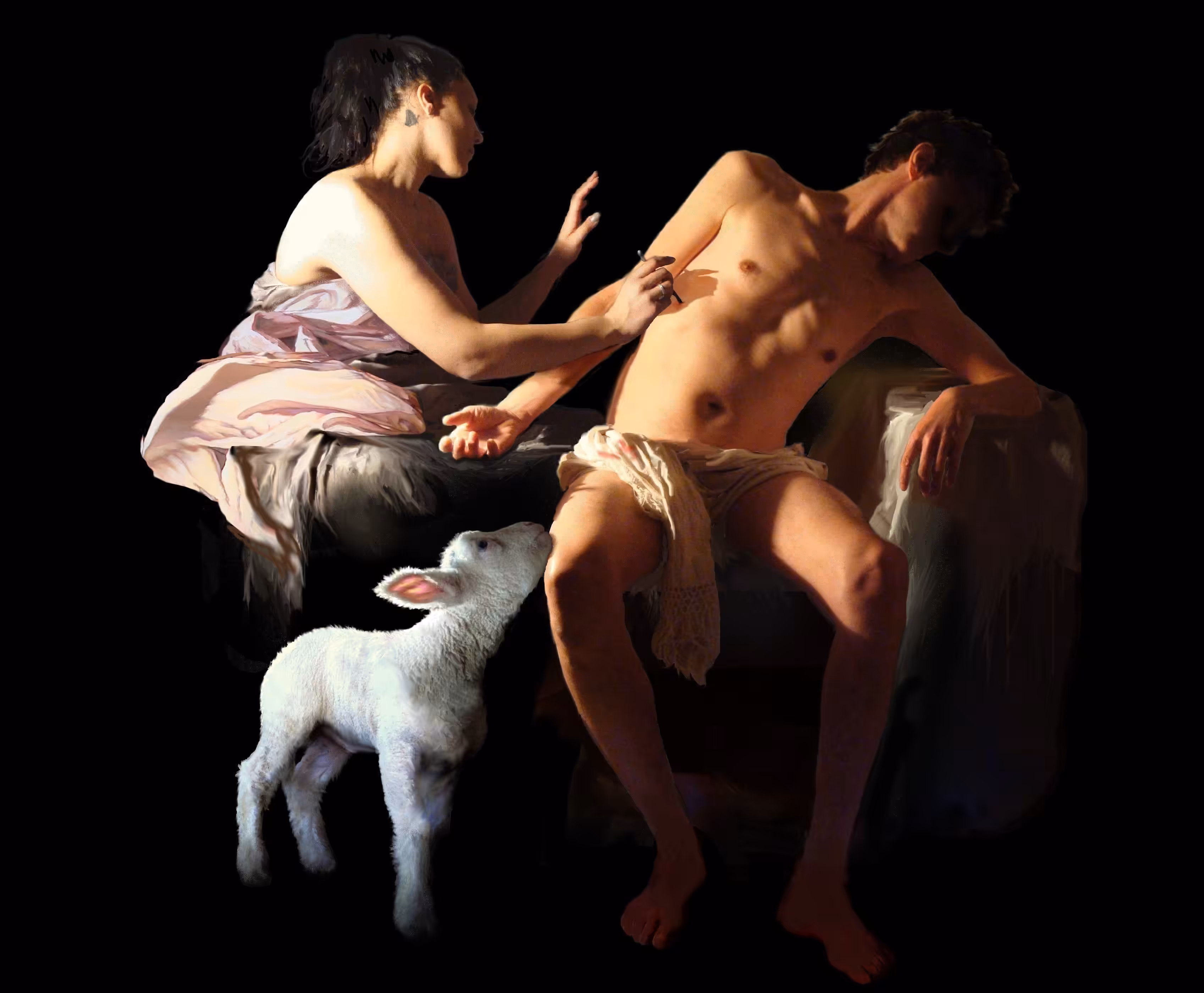 St-Sébastien soigné par Ste Irène