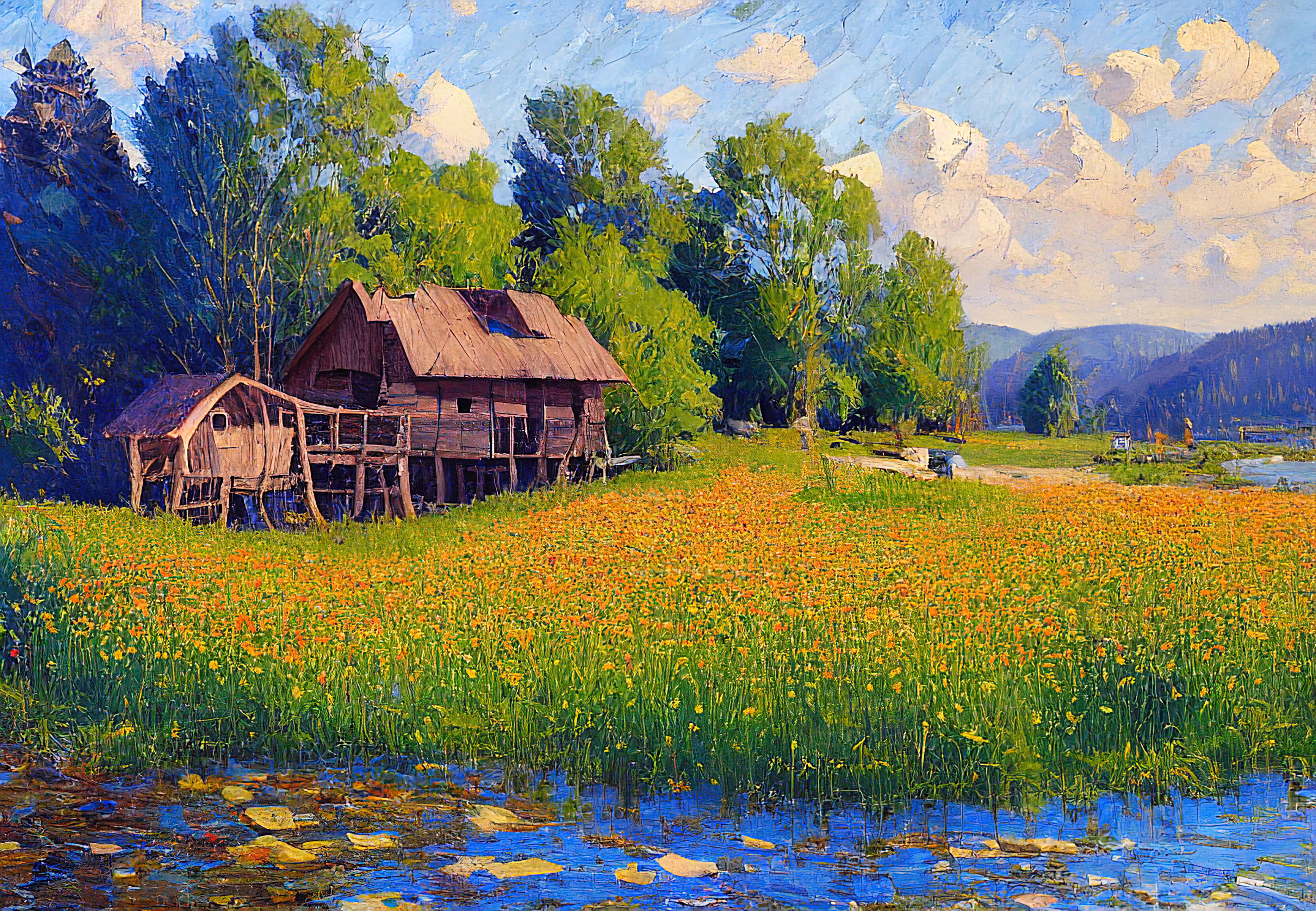 pAInting: Wooden House #3