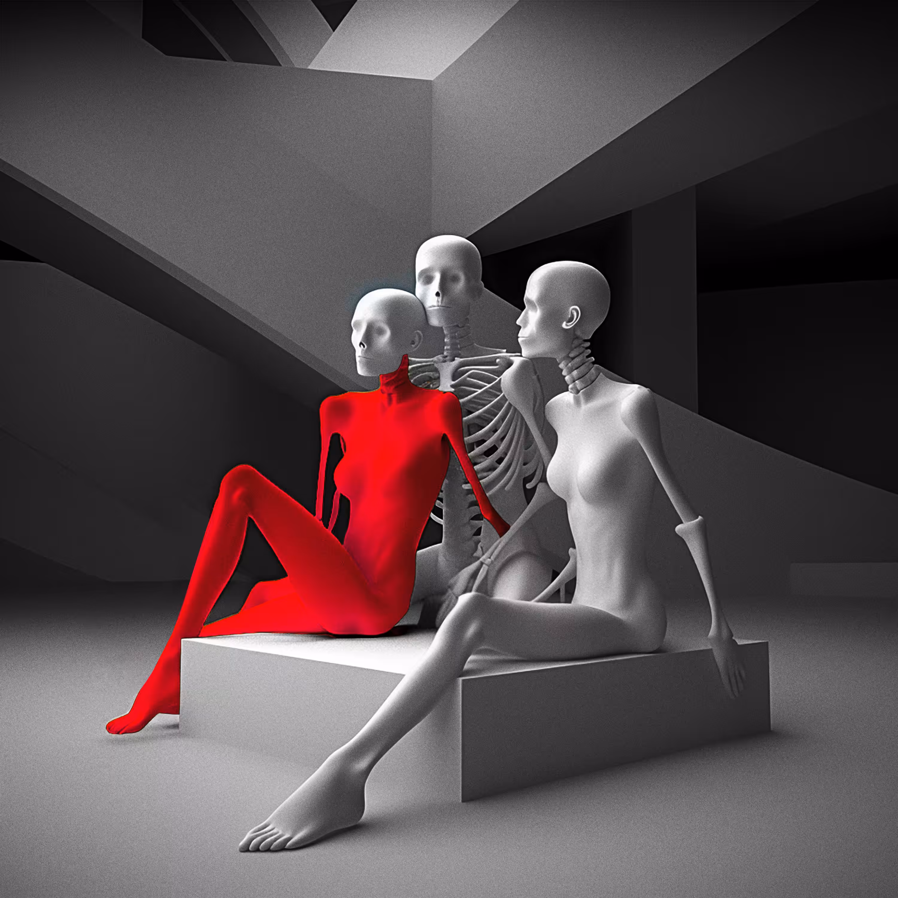 Merilaarium: "The Enigmatic Trio"  A Study in Dualities. 2023