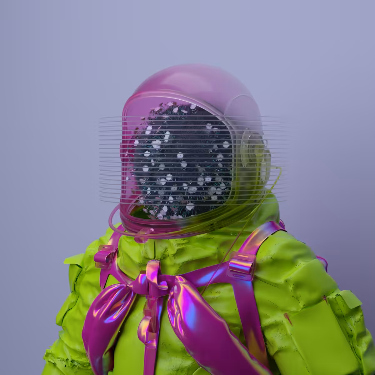 Portrait photograph from space man No.23